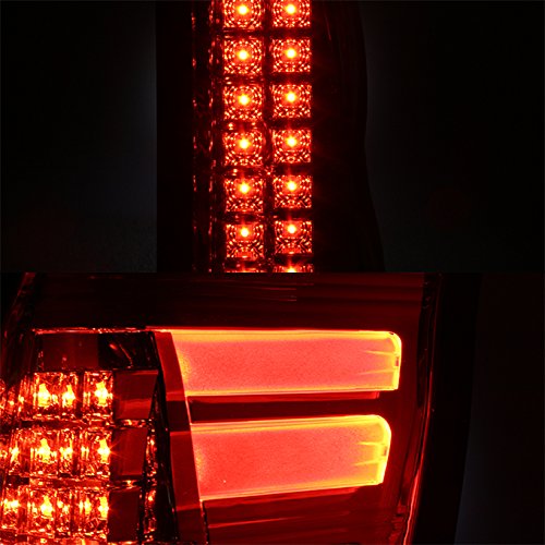 AKKON Smoke LED Tail Lights for 2002-2006 Chevy Avalanche GMT800 - Rear Brake Lamps Replacement - Enhances Visibility & Style for Night Driving and Off-Road Adventures