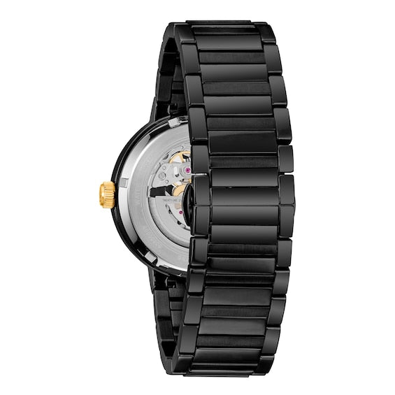 Bulova 98A203 Futuro Black Stainless Steel Bracelet 42mm Men's Watch - Water Resistant, Date Display - Perfect for Business, Casual & Formal Occasions