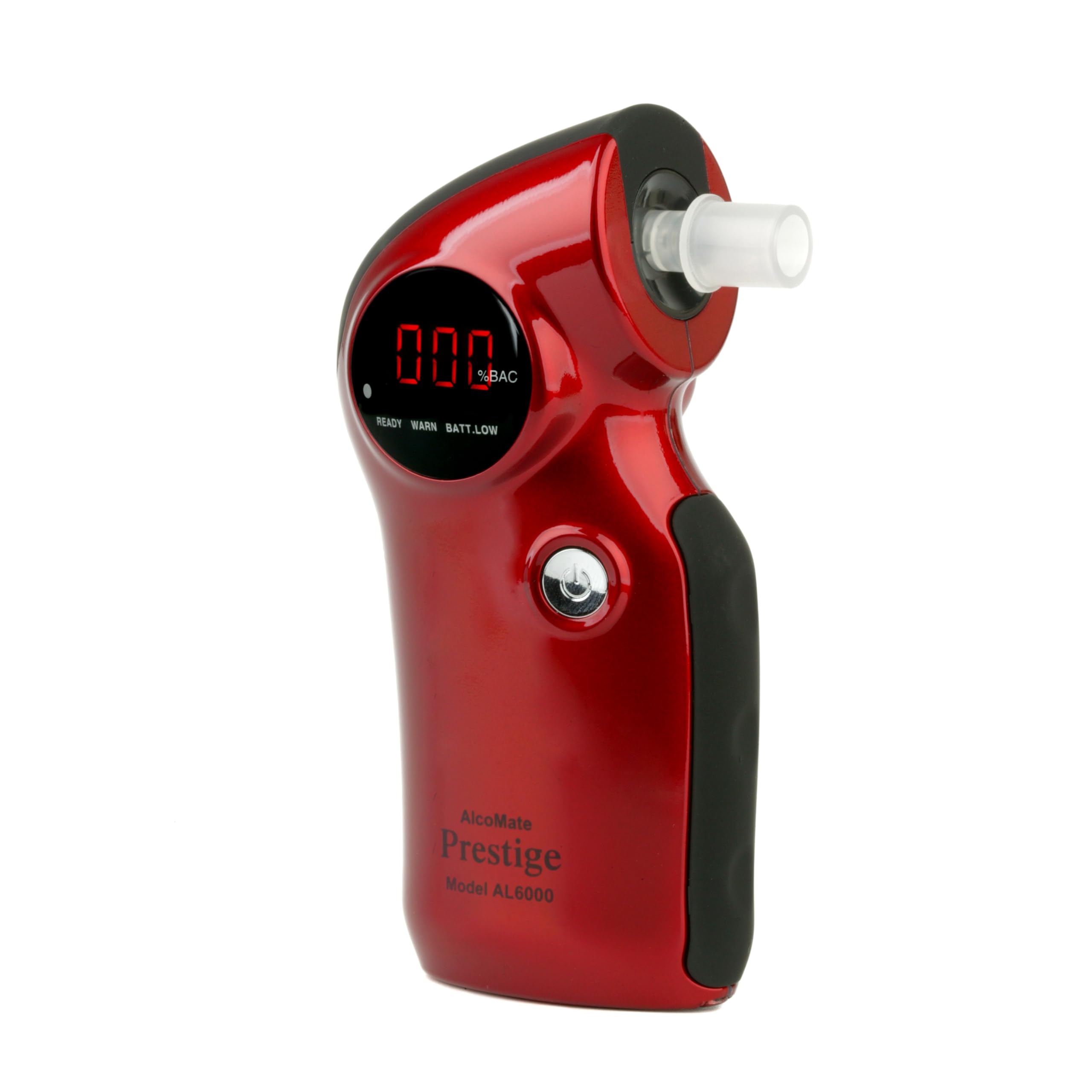 Prestige AL6000 Professional Breathalyzer - High Accuracy Alcohol Tester with Replaceable Sensors | DOT & FDA 510(k) Approved | Ideal for Personal Safety, Workplace Testing & Law Enforcement Use (Red)