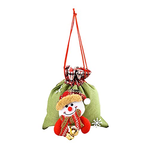 Christmas Santa Elk Doll Gift Bags - 3D Drawstring Candy Bags for Holiday Decorations, Party Favors & Home Ornaments | Perfect for Christmas Gifts, Stocking Stuffers & Festive Celebrations