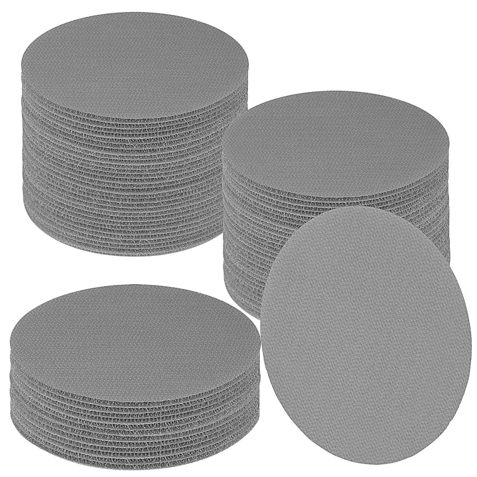 IKAYAS 60 Pcs Grey Carpet Floor Markers - Non-Slip Carpet Spots for Classroom, Preschool & Daycare - Perfect for Social Distancing, Sitting Circles & Classroom Organization (One Color, 60 Count) - Great for Teachers, Kids & Classroom Decor