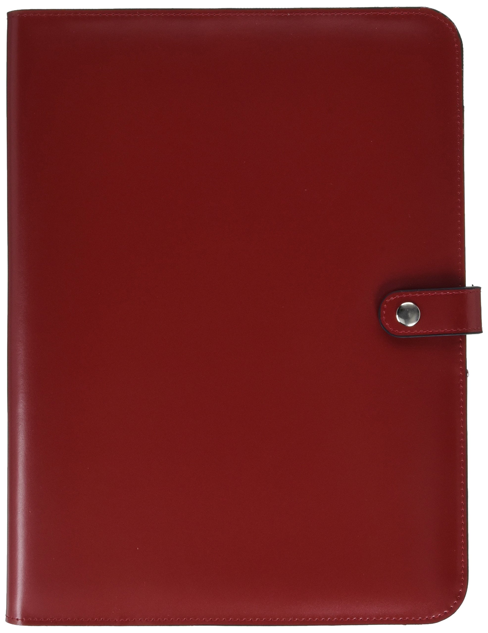 Premium Milano Letter Size Writing Pad Cover #3111 - Red | Durable & Stylish Notebook Protector for Office, School & Home Use