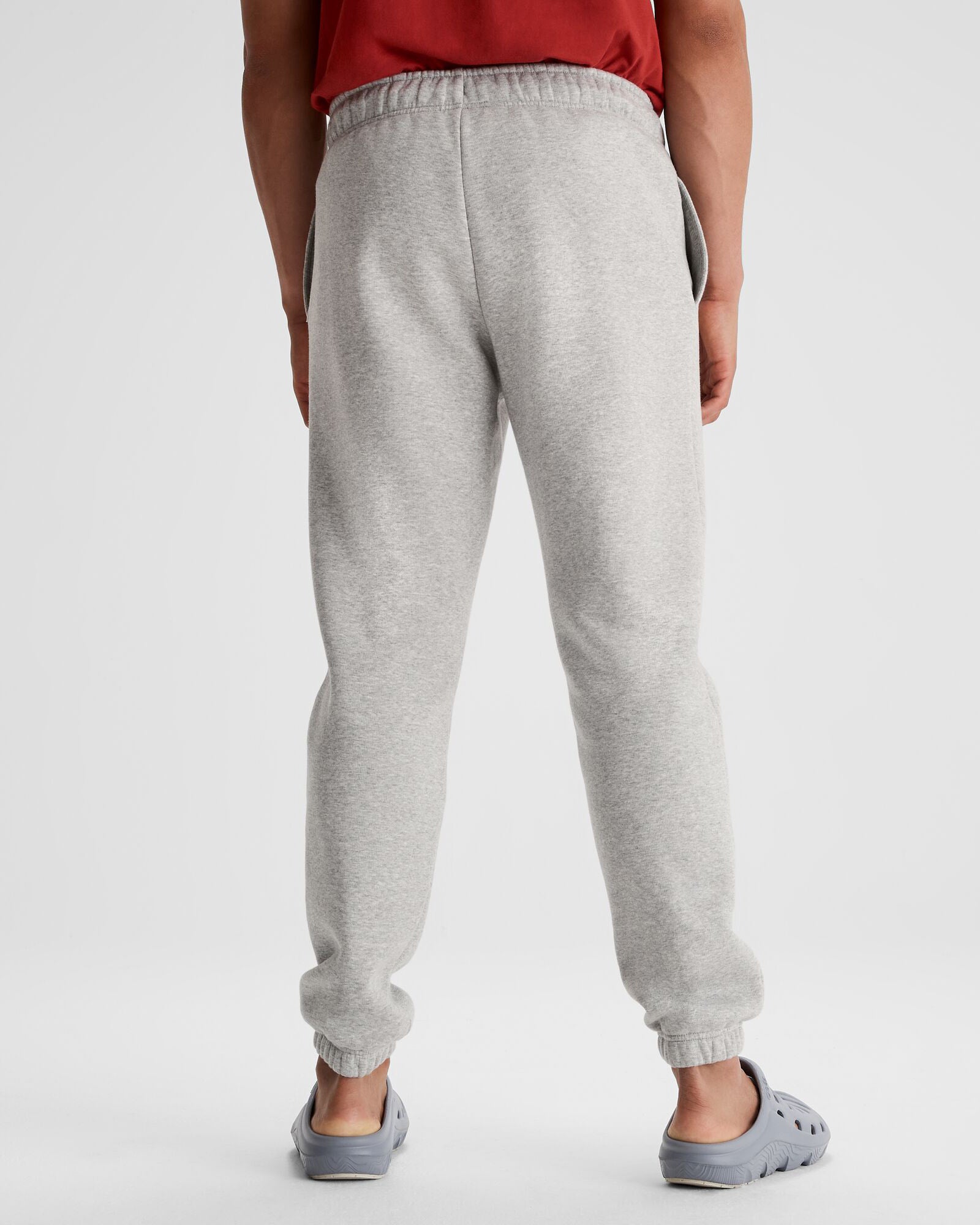 Men's Kathmandu Heritage Logo Slouchy Jogger Pants - Light Grey Marle Comfortable Lounge & Casual Wear for Travel & Home Relaxation
