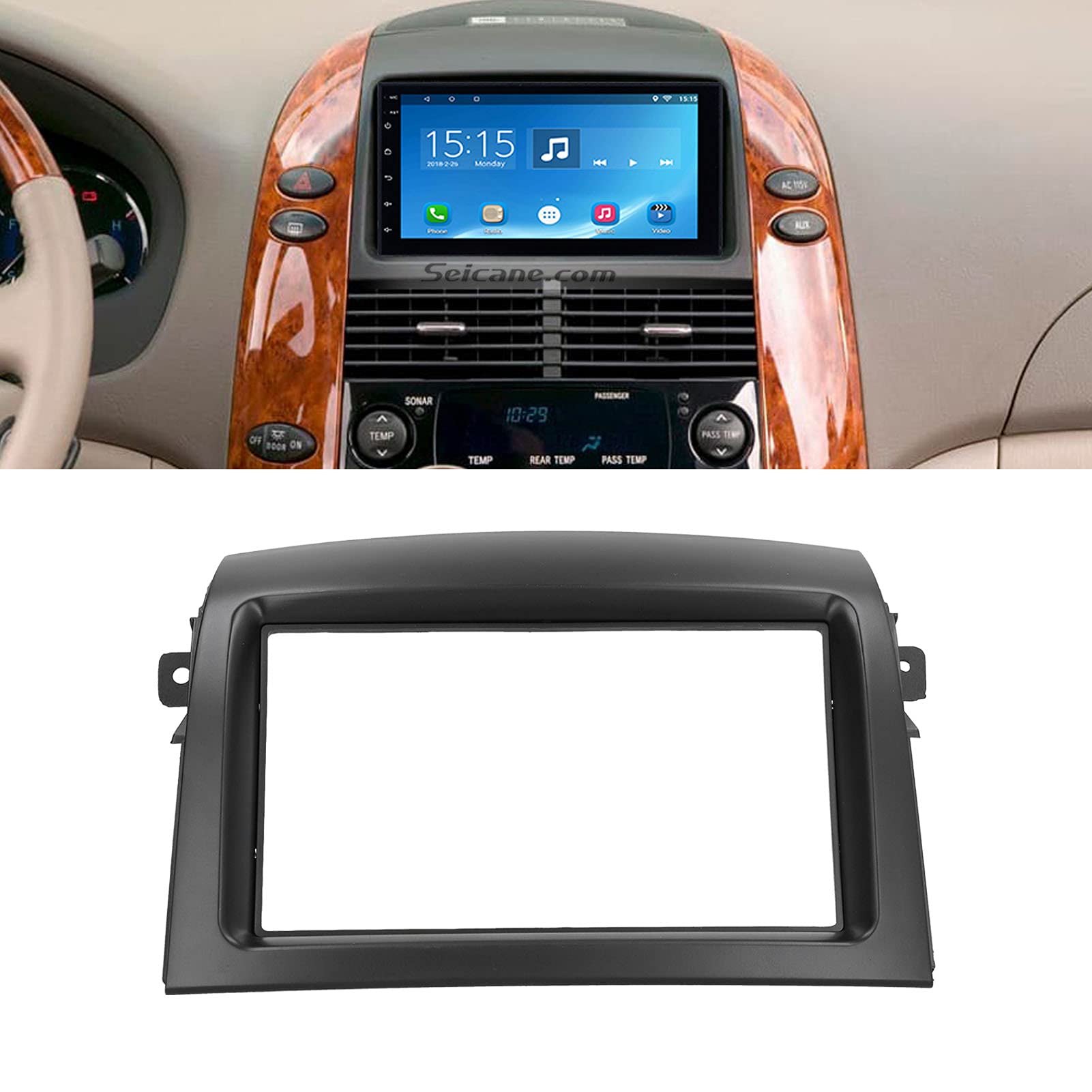 Universal 2Din Car Stereo Dash Kit for 2004-2010 Vehicles - Radio Fascia Panel, DVD Audio Navigation Frame Trim - Perfect for Aftermarket Stereo Installation & Car Interior Upgrade