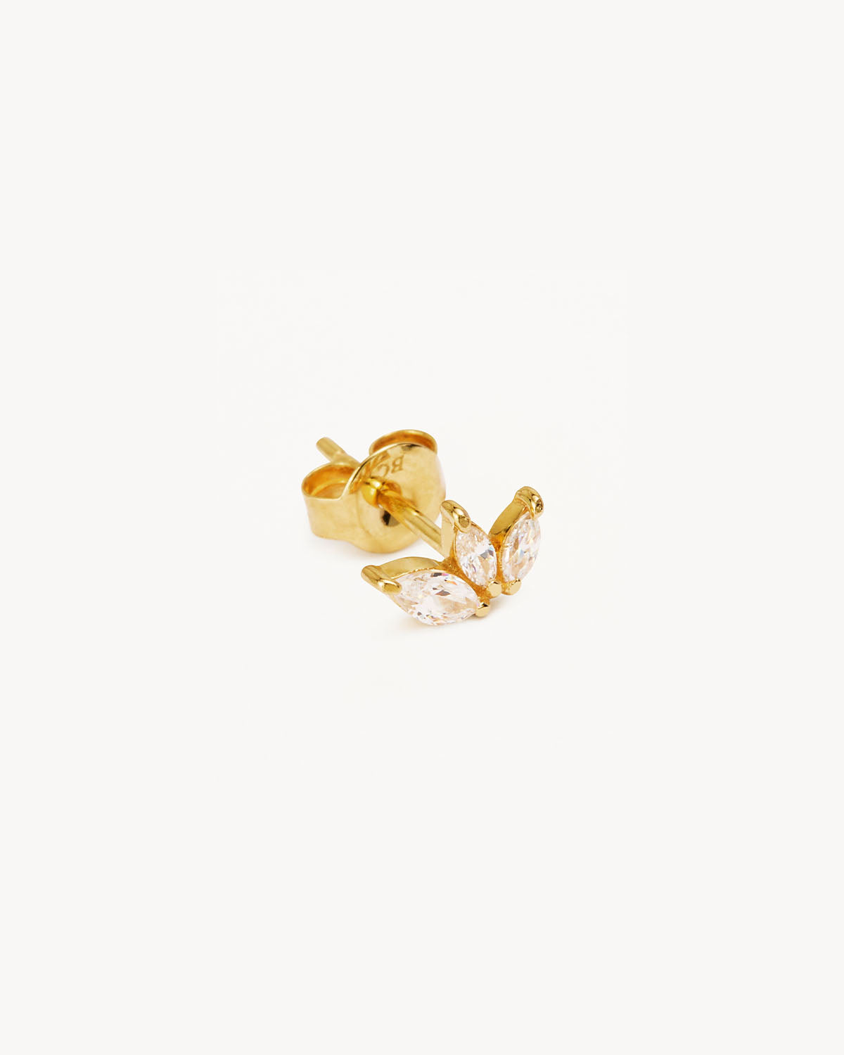 14K Solid Gold Blooming Lotus Crystal Stud Earrings for Women – Elegant Floral Jewelry Gift for Birthday, Anniversary & Special Occasions