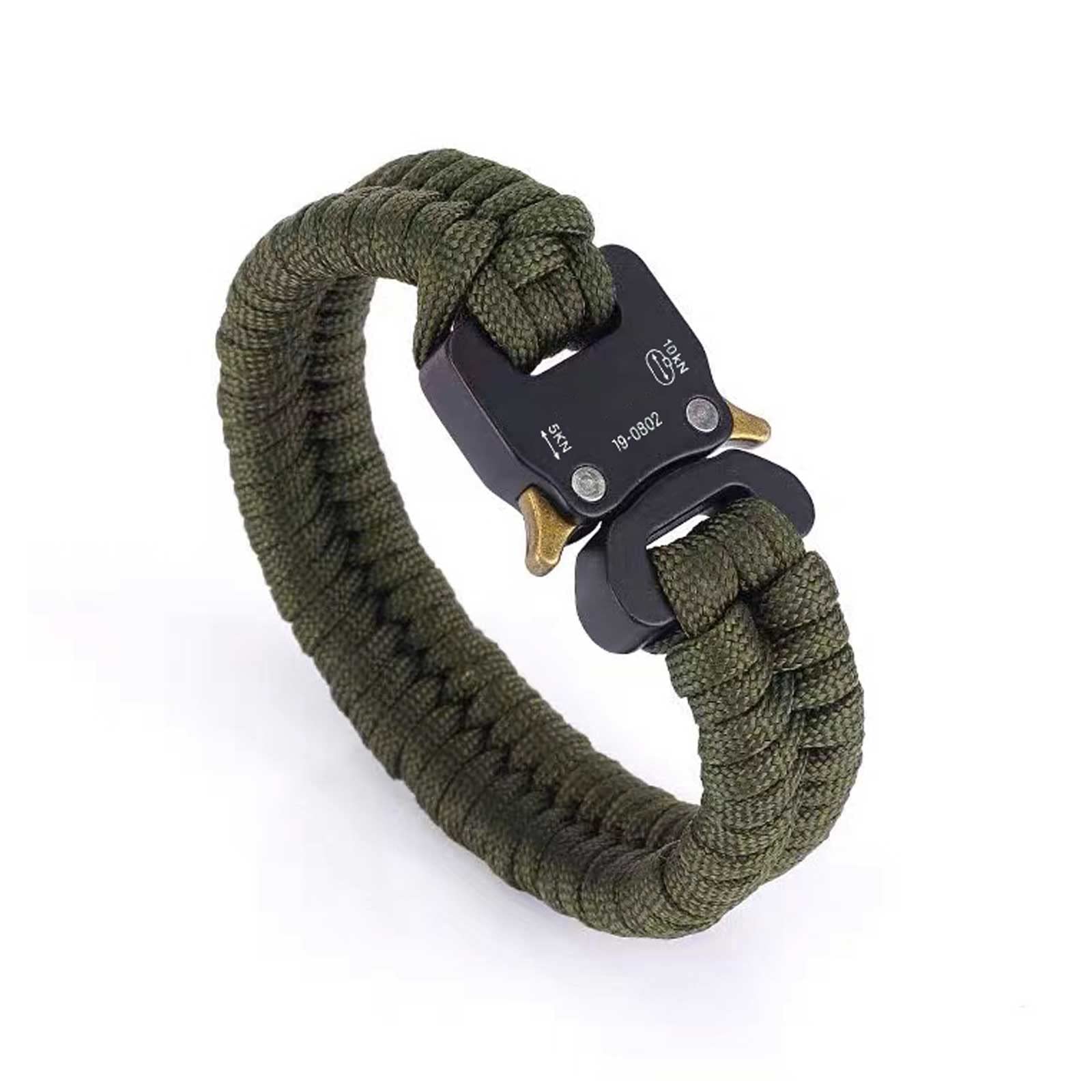 TXZWJZ 2-Pack Metal Quick Release Paracord Bracelet Buckles - Tactical Belt Buckle for DIY Necklace, Bag & Outdoor Gear Accessories | Survival, Camping, Hiking & EDC Use