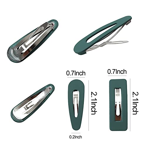 FAMEZA 10 Pcs Matte Snap Hair Clips for Women & Girls - Non-Slip Barrettes in Cute Solid Candy Colors - Perfect for School, Work, Parties & Everyday Hair Styling