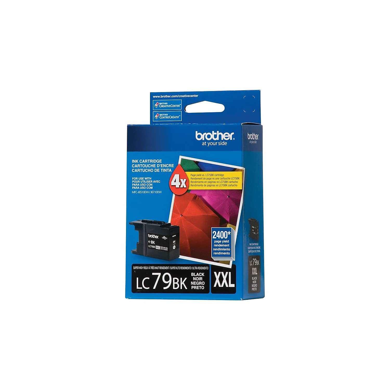 Brother LC-79BK Super High Yield XXL Black Ink Cartridge for Brother Printers | 2,300 Pages | Home & Office Printing, Documents, Reports, School Projects