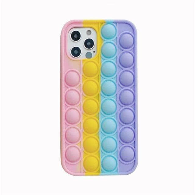 iPhone 13 Pro Fidget Bubble Pop Case - Stress Relief Silicone Phone Cover for Anxiety & Focus - Perfect for Office, School & Travel Use