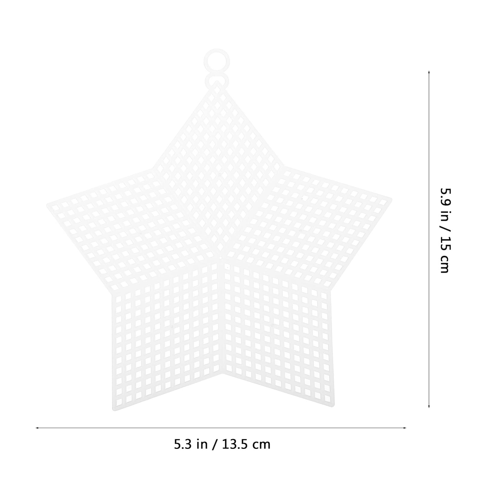 Ciieeo Plastic Canvas Sheets - 30 Pack Clear Mesh Star Pattern for Cross Stitch, Needlepoint & DIY Crafts | Perfect for Bed Sheets, Pillow Covers & Home Decor Projects