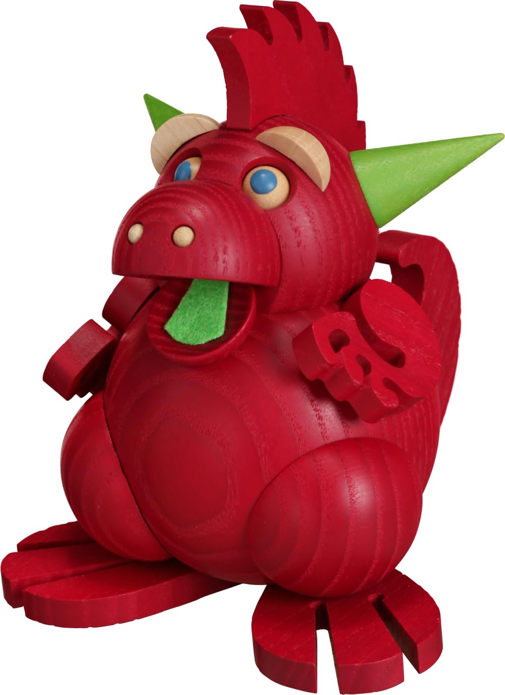 Original Erzgebirge German Incense Smoker Dragon - Handcrafted 12cm/5