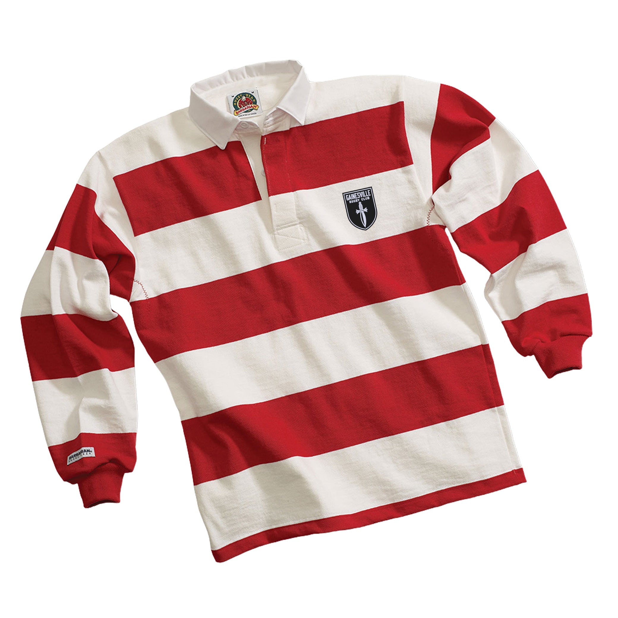 Gainesville Spartans RFC 4 Inch Stripe Rugby Jersey - Breathable Performance Shirt for Rugby Training & Match Play