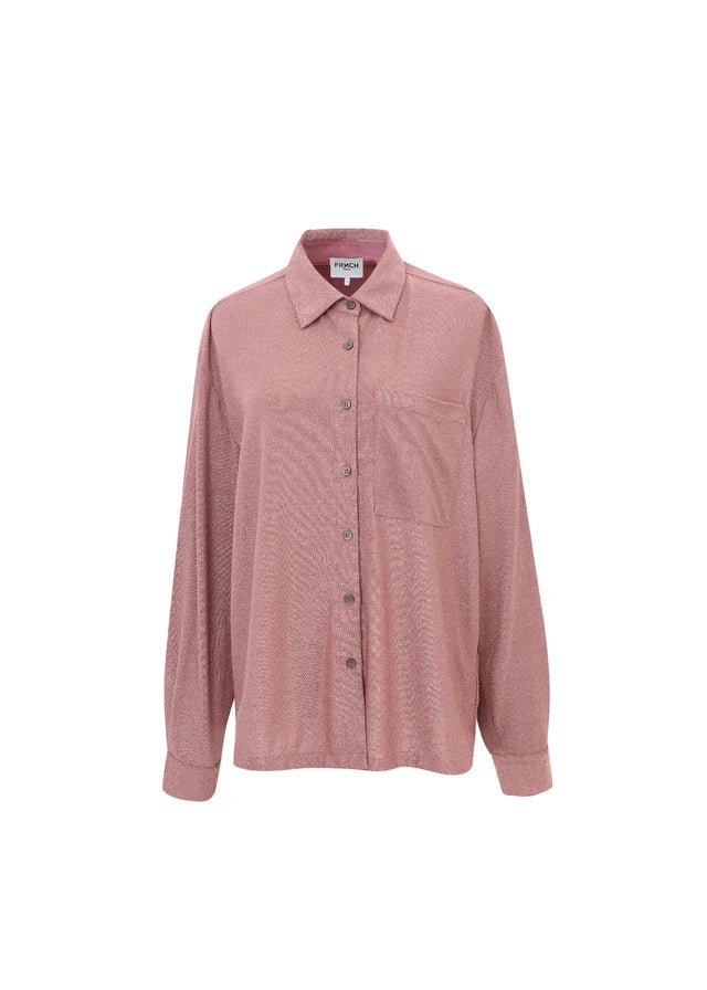 Carla Shirt for Women - Soft Rose Pink Blouse, Elegant Casual Top with Flowy Sleeves | Perfect for Office Wear, Date Nights & Spring Outfits