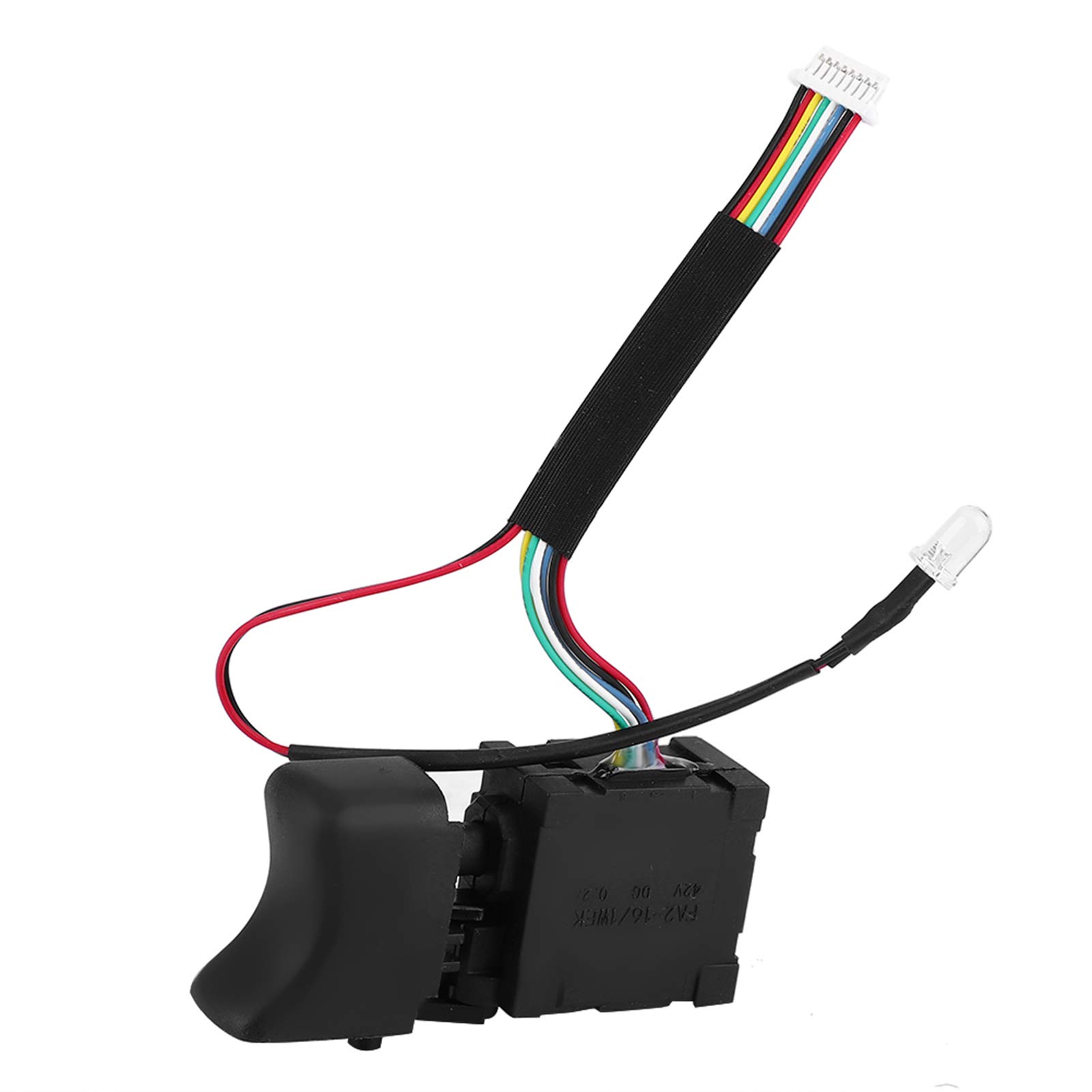 7.2V-24V Electric Drill Switch - Black Adjustable Speed CW/CCW Trigger Switch Replacement for FA2-16/1WEK - Perfect for DIY Projects, Home Repairs & Professional Use