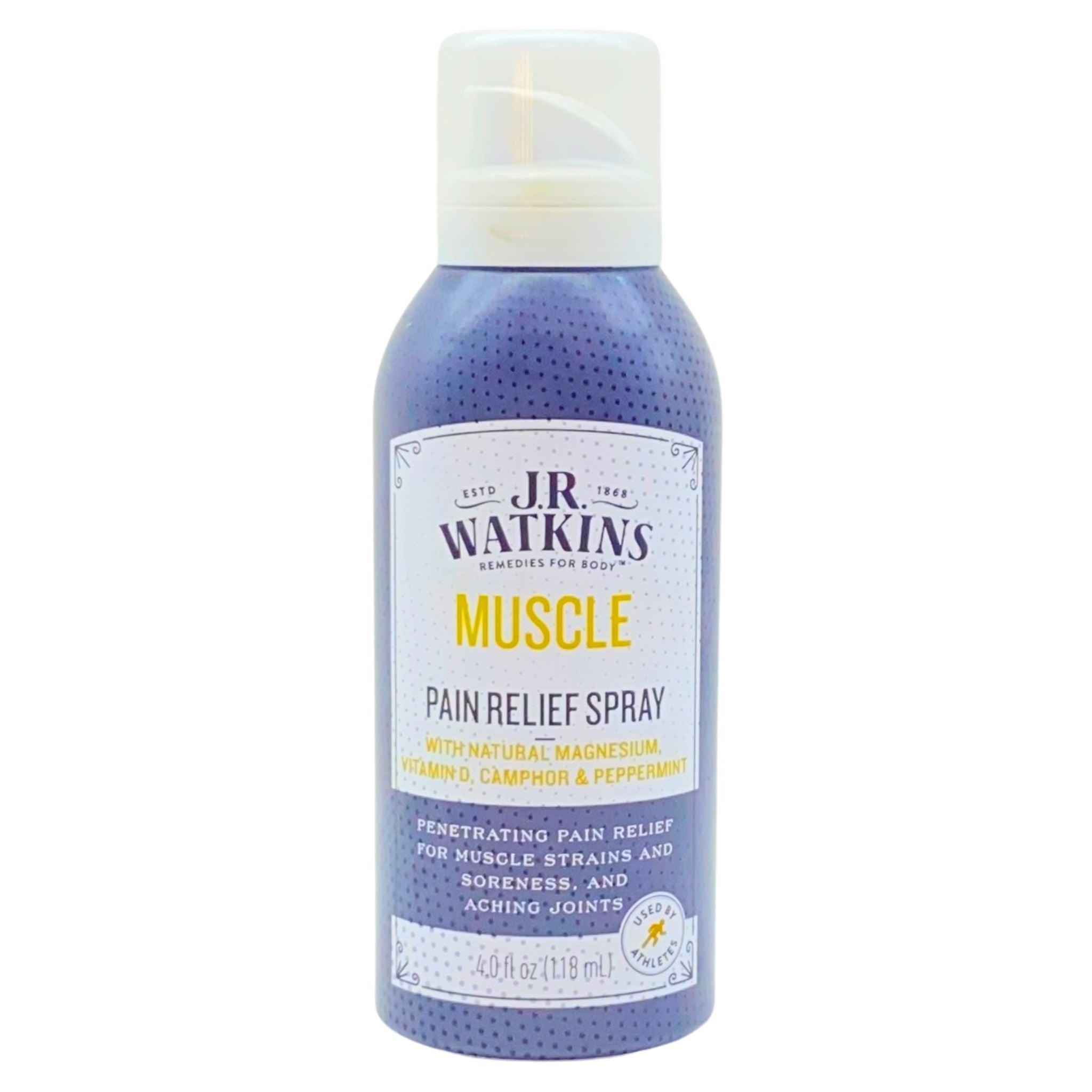 JR Watkins Natural Pain Relief Spray for Body & Muscle Soreness - 4oz (40-Pack Bulk) - Fast-Acting Formula for Post-Workout Recovery, Arthritis & Joint Pain Relief