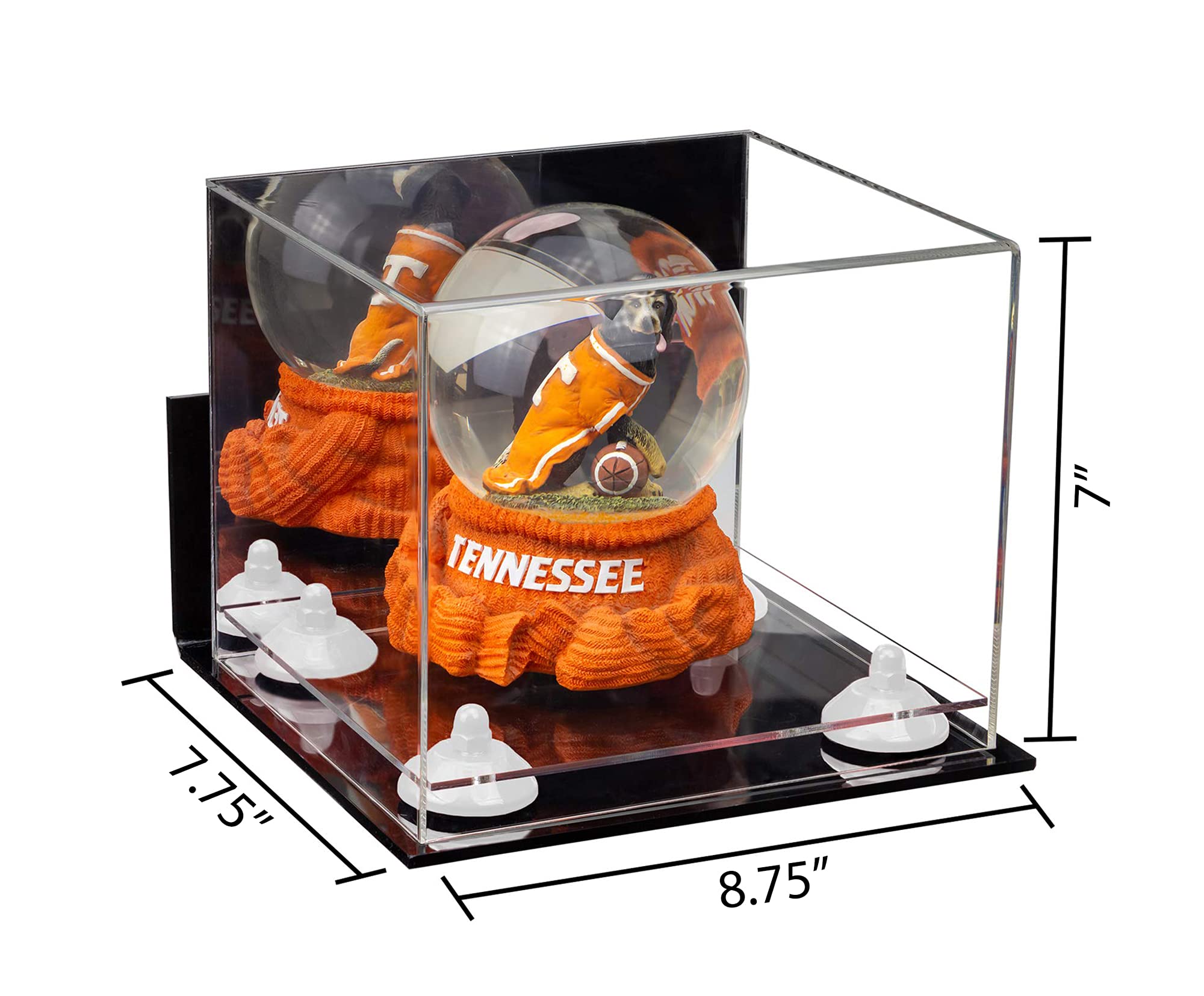 Acrylic Display Case with Mirror & Wall Mount - 8.75