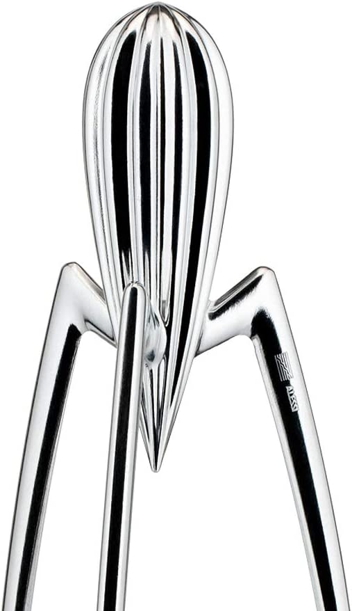Alessi Juicy Salif Manual Citrus Squeezer - Premium Aluminum Lemon & Orange Juicer for Fresh Juice - Perfect for Cocktails, Cooking & Healthy Drinks at Home or Bar