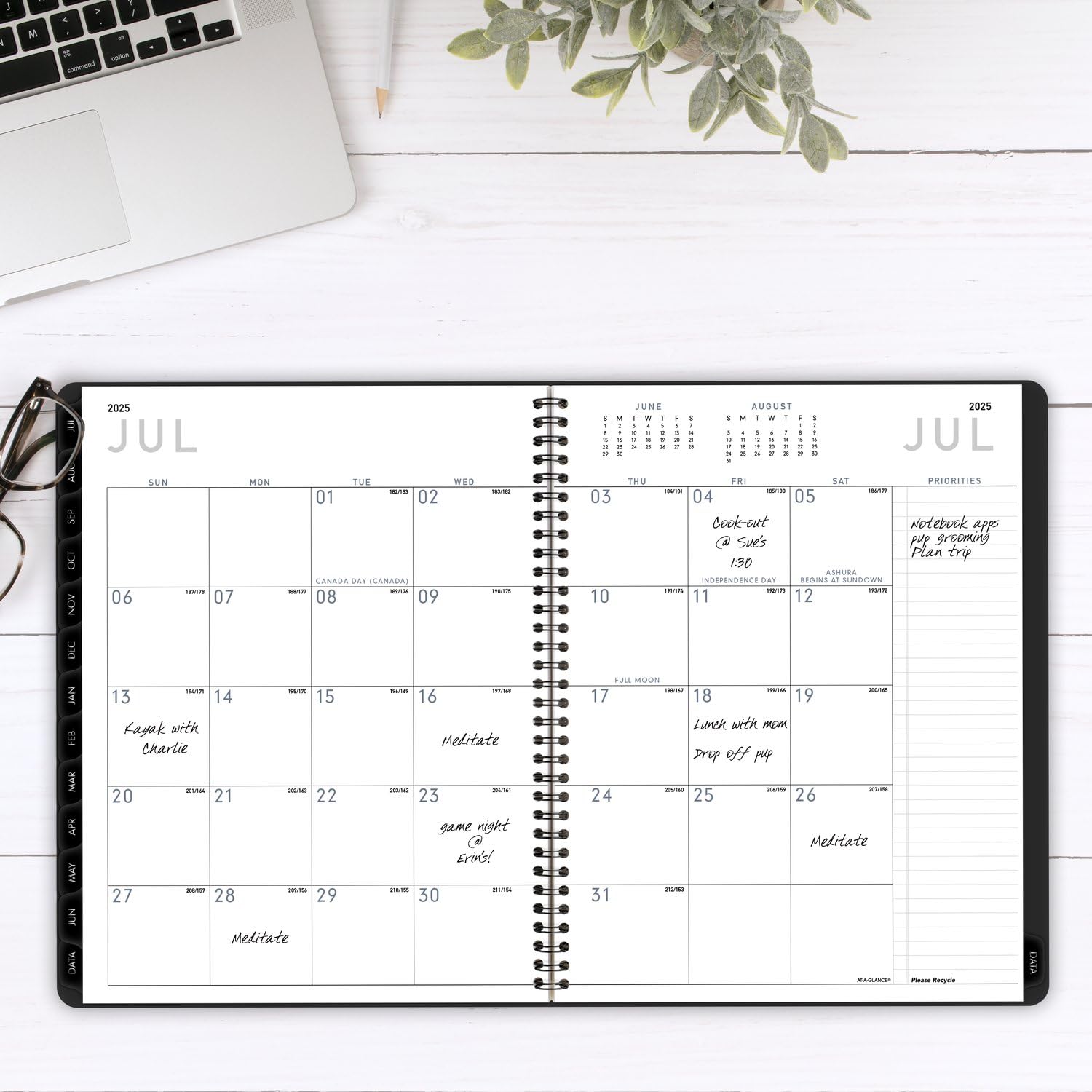 AT-A-GLANCE 2024-2025 Academic Planner - Weekly & Monthly Calendar, 8.25