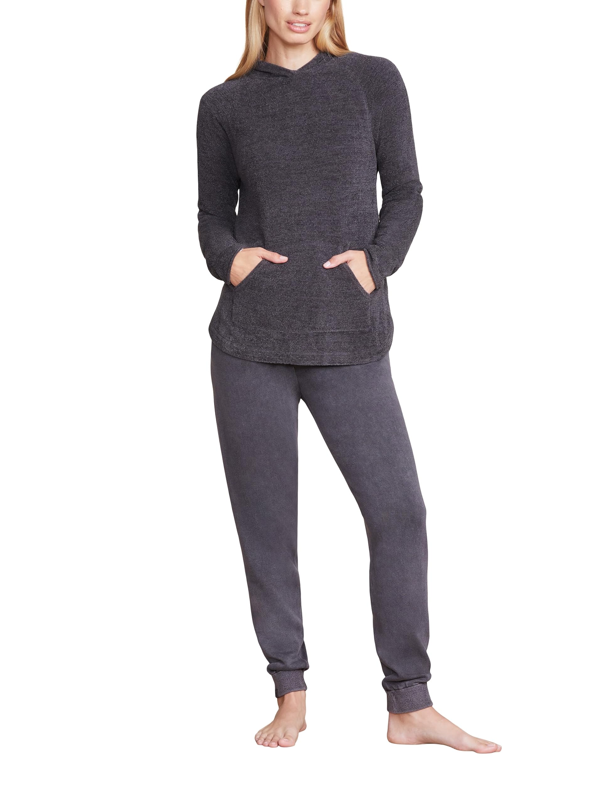 Barefoot Dreams Women's CozyChic Ultra Lite Pullover Hoodie - Soft Polyester Casual Jacket for Fall & Winter | Perfect for Lounging, Travel & Outdoor Activities