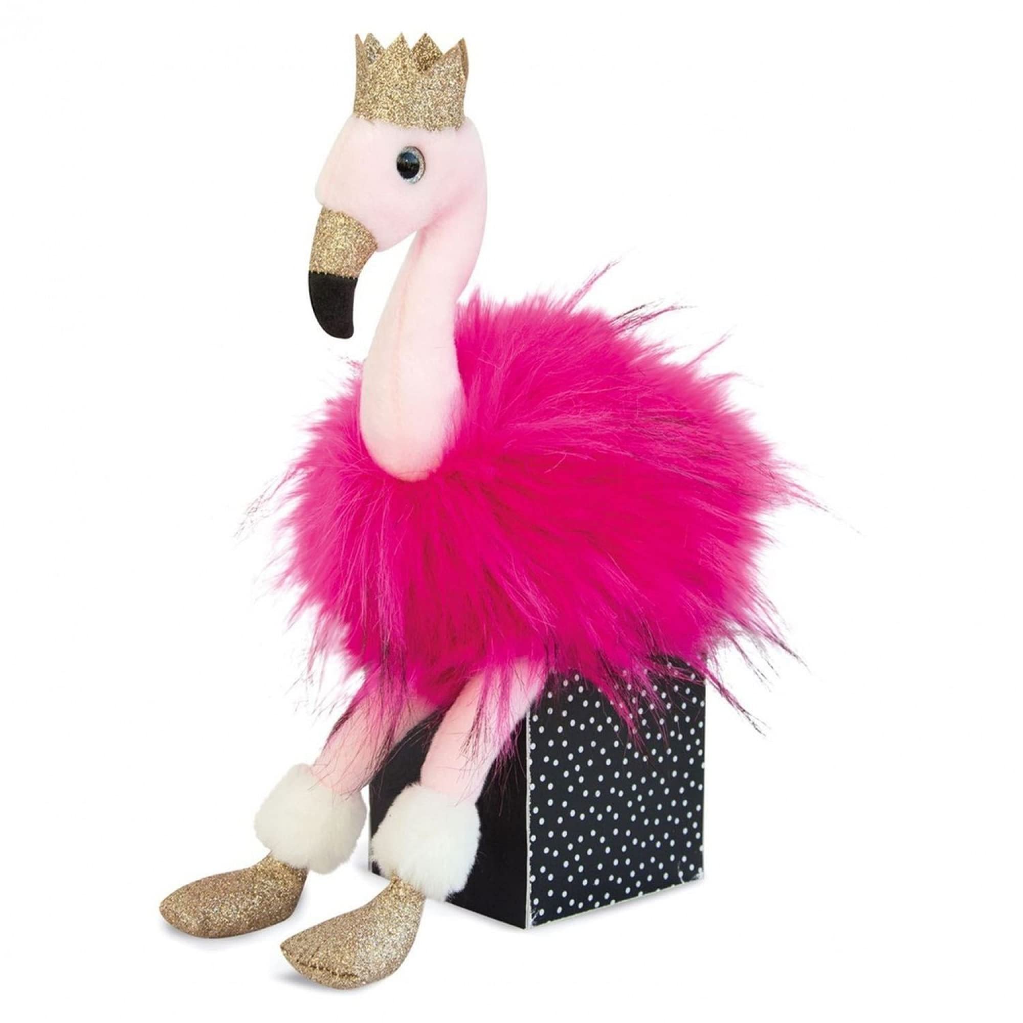 Flamingo Pink Plush Teddy Bear - Medium Size Stuffed Animal for Kids, Gifts & Nursery Decor