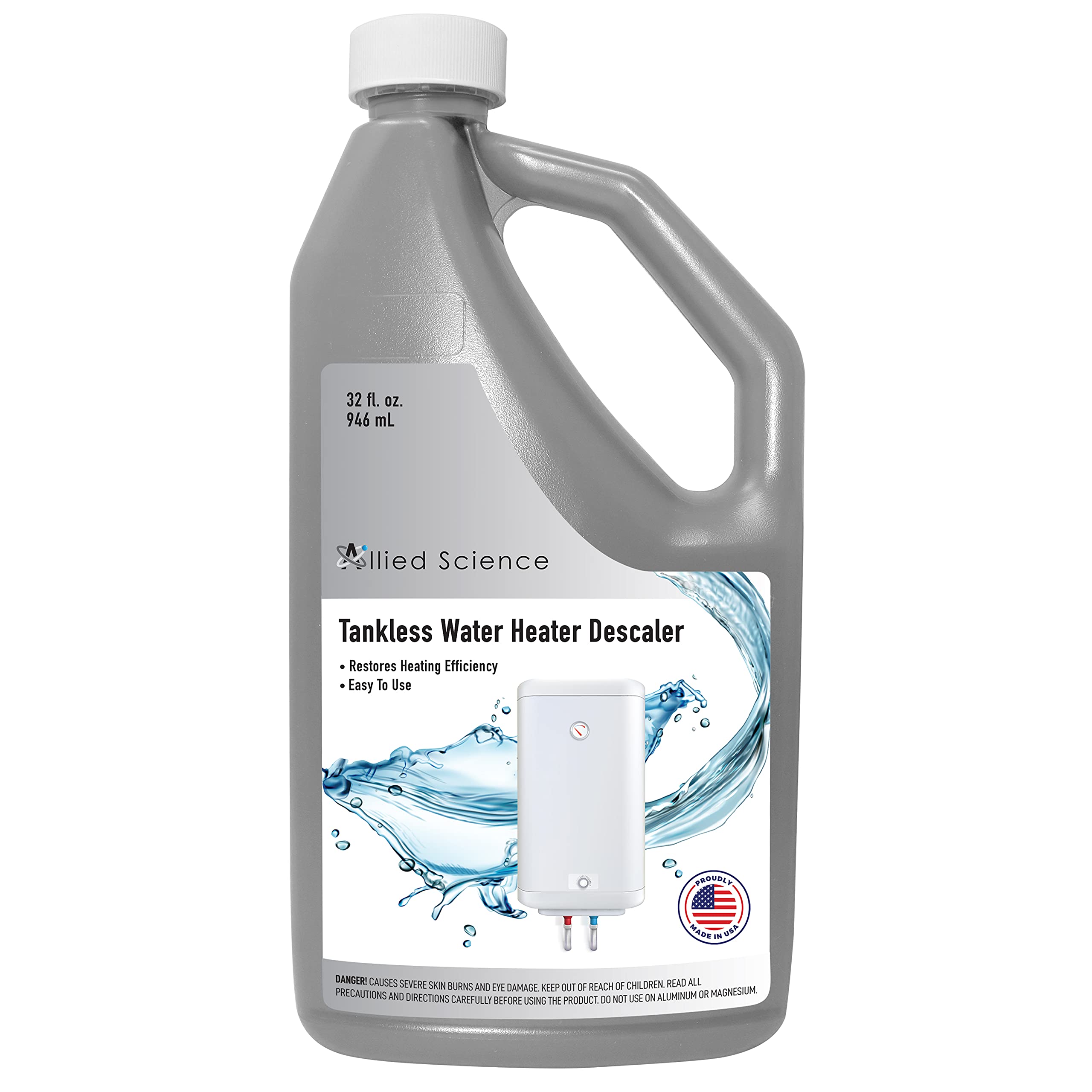 Efficient Tankless Water Heater Flush Kit with Quart Liquid Descaling Solution & 1/6HP High-Power Pump - Professional Maintenance for Home & RV Water Heaters