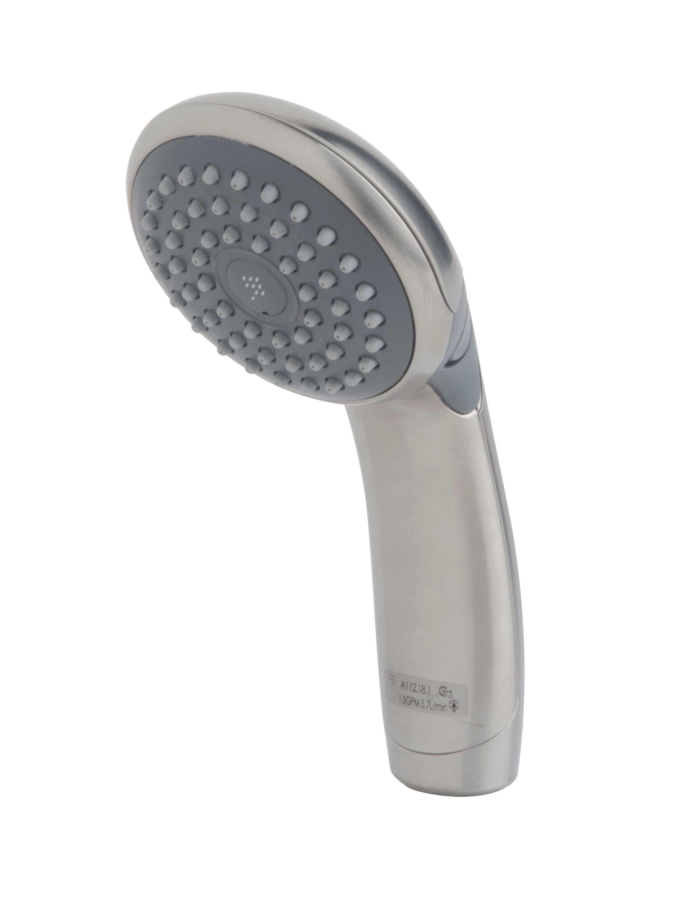 ADA 1 Mode Hand Shower Wand in Satin Nickel Finish - Adjustable Spray for Relaxing Bath & Shower Experience - Perfect for Bathroom Renovation & Spa-Like Home Upgrade