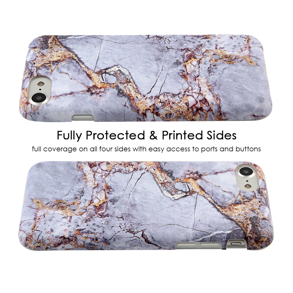Elegant Gray & Gold Marble iPhone Case - Premium Protective Cover for iPhone 13/14/15 Pro Max - Slim Shockproof Phone Case for Women & Men - Perfect for Office, Travel & Daily Use
