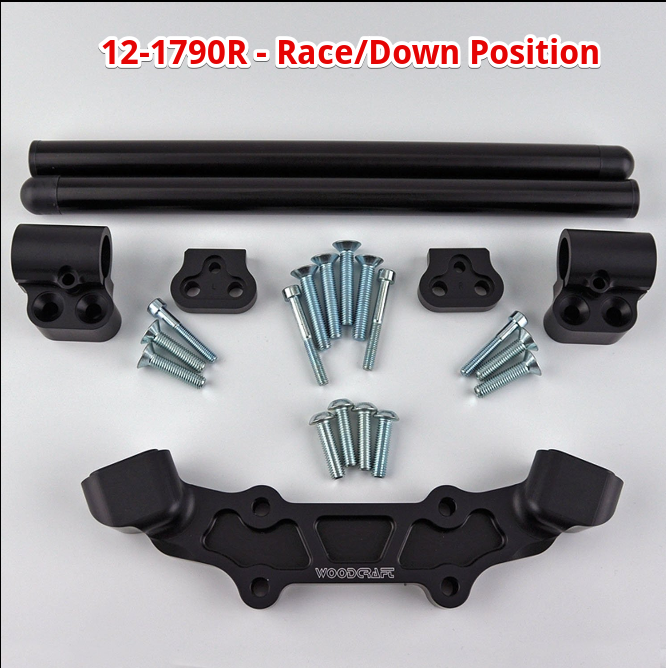 KTM Duke 790 & 890 Clip-On Handlebar Adapter Plate - CNC Machined Aluminum Conversion Kit for Motorcycle Customization | Perfect for Track Days & Street Riding