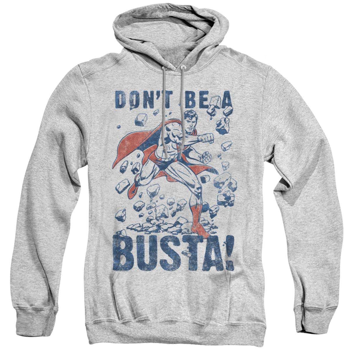 Superman Busta Unisex Adult Pullover Hoodie - Soft Cotton Sweatshirt for Men & Women - Perfect for Casual Wear, Cosplay & Superhero Fans