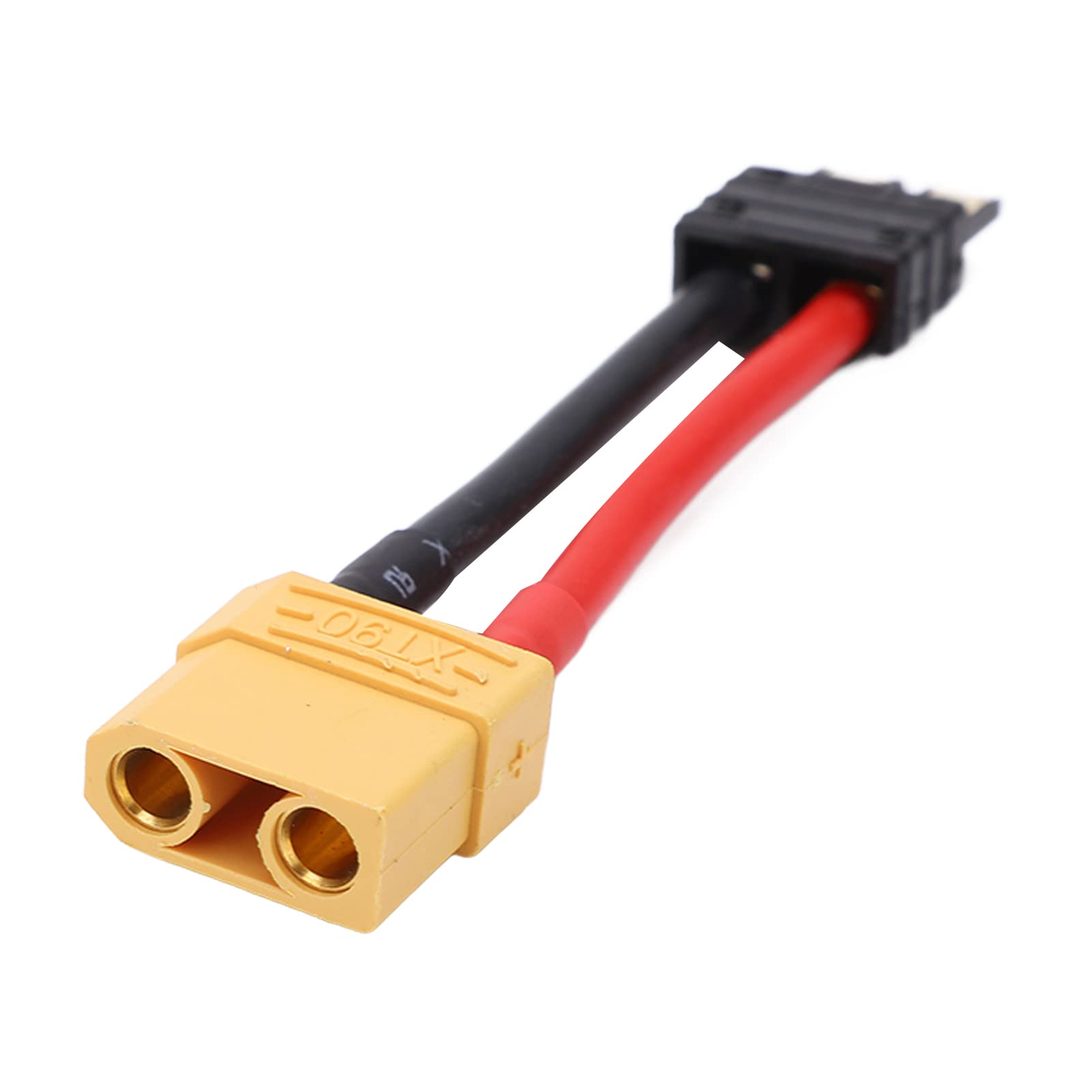 XT90 RC Connector - High Security Female Connector with 12AWG Cable (3.9 Inch) for RC Airplanes, Cars & Drones | Durable & Safe Silicone Wiring Solution for Hobbyists and Professionals