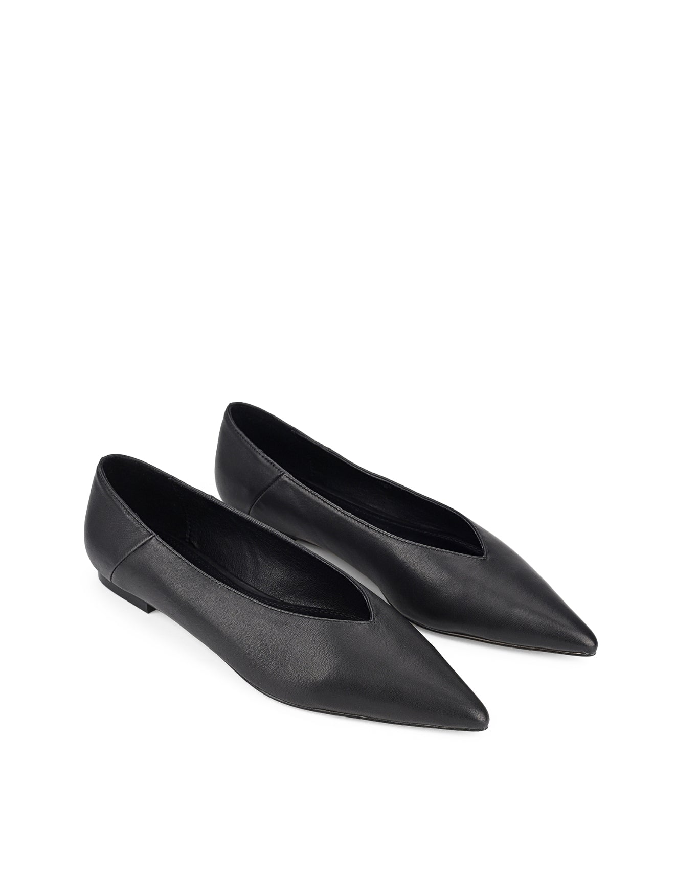 Locke Flat Pumps for Women - Black Genuine Leather Comfortable Slip-On Loafers | Perfect for Office, Casual Wear & Travel