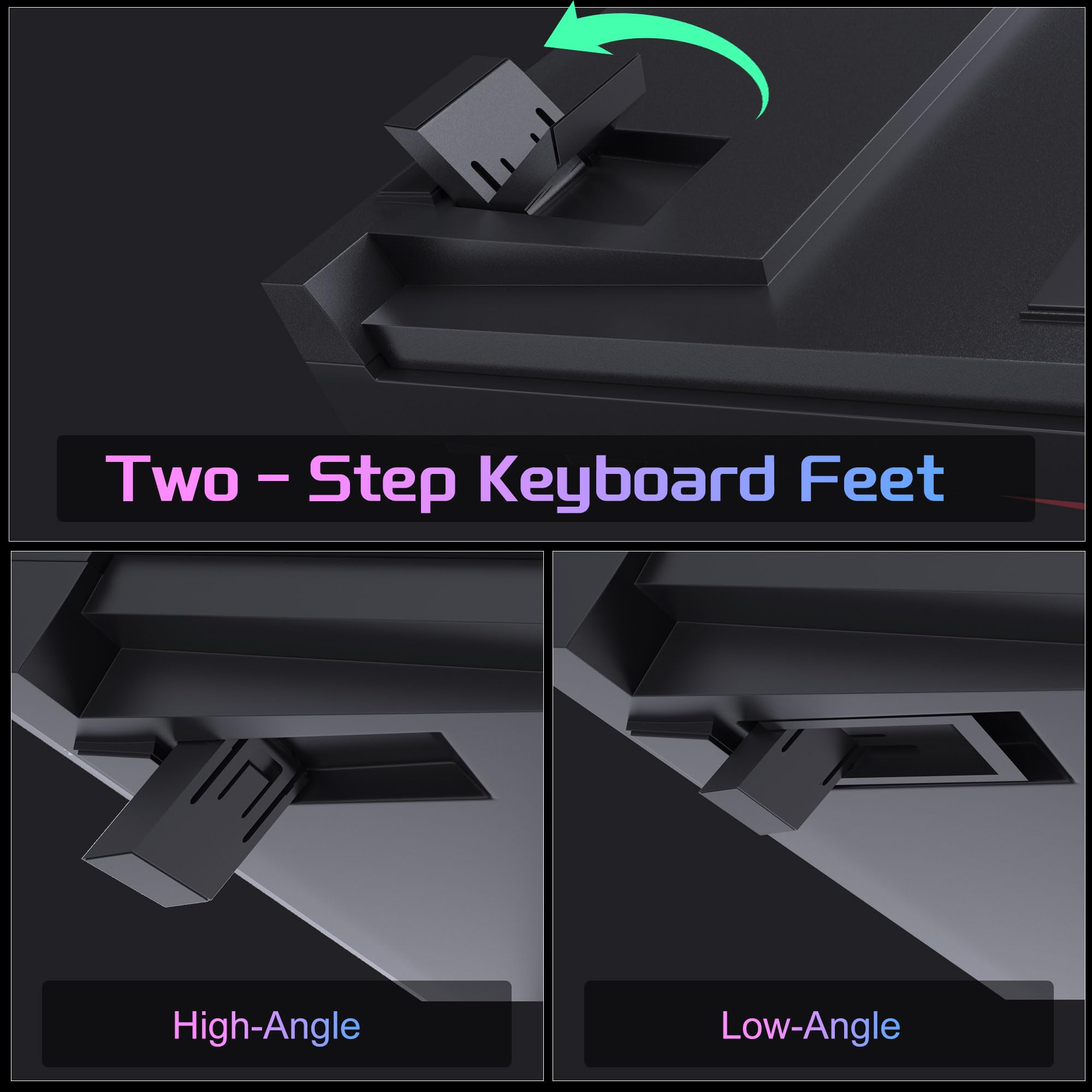 MageGee 87-Key Mechanical Gaming Keyboard with Blue LED Backlit & Brown Switches for PC/Mac - Compact TKL Design for Office & Gaming