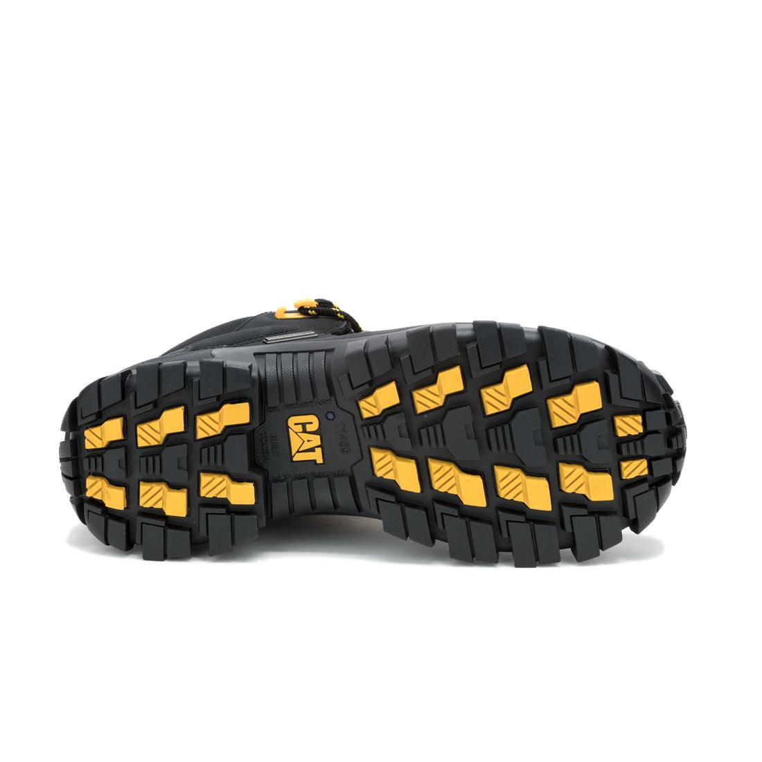 **Invader Mid Vent Waterproof Composite Toe Work Boots for Men - Black - Durable Safety Shoes for Construction, Hiking & Outdoor Work**