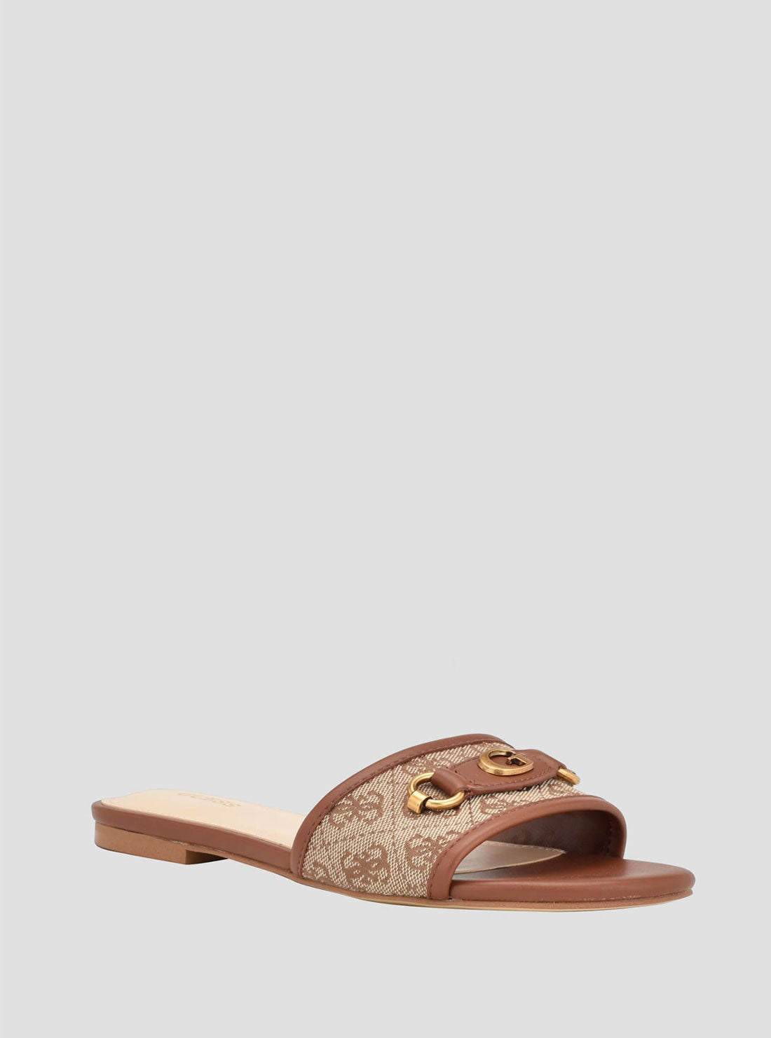 Brown Logo Hammi Slide Sandals for Women - Comfortable Summer Slides with Arch Support - Perfect for Beach, Pool, and Casual Outings