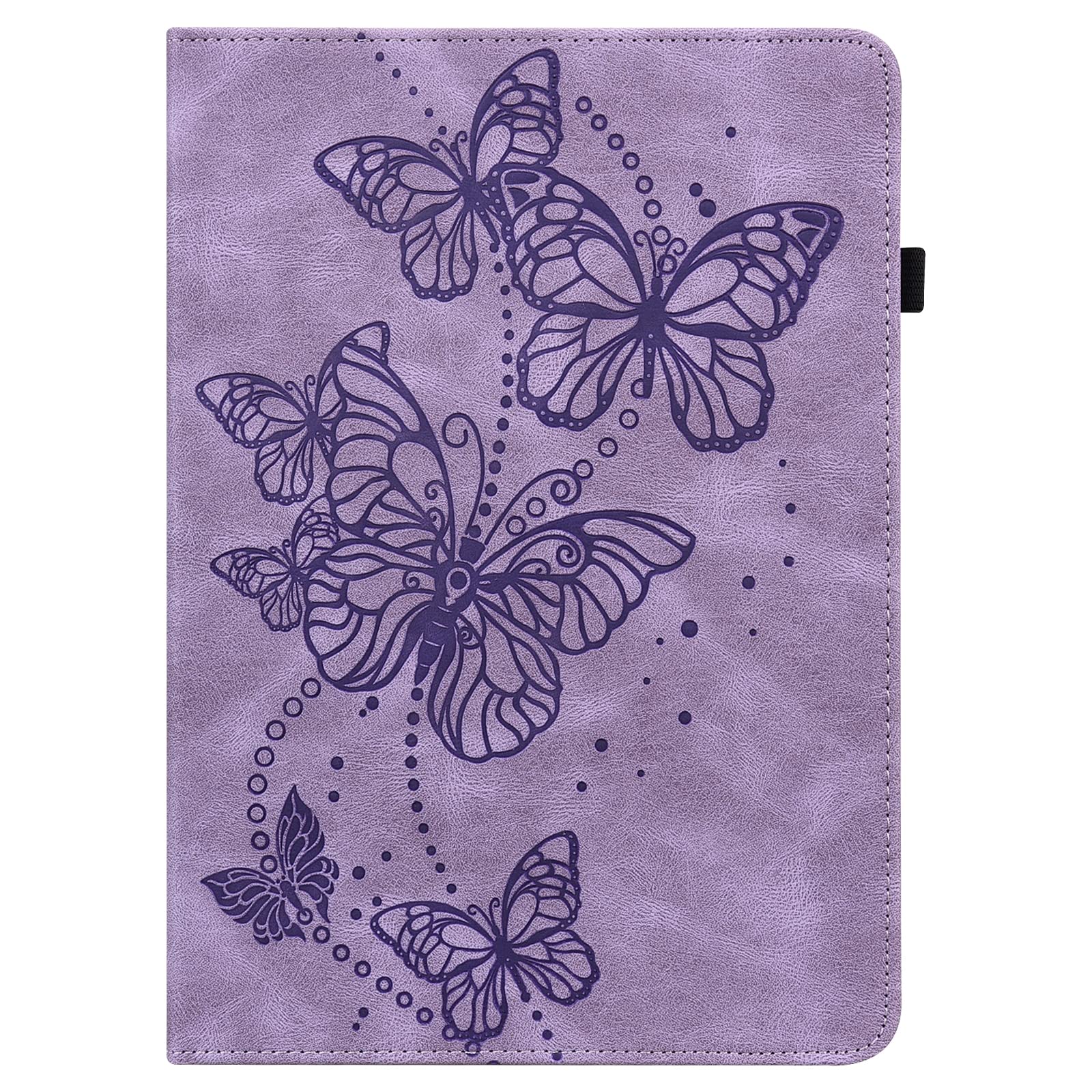 Premium Leather Tablet Case for Xiaomi Pad 6 with Embossed Butterfly Design - Slim Protective Cover for Work, Travel & Home Use