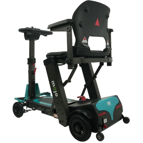 MOJO Automatic Folding Scooter - Lightweight & Portable Mobility Scooter for Adults & Seniors - Perfect for Travel, Shopping & Outdoor Adventures