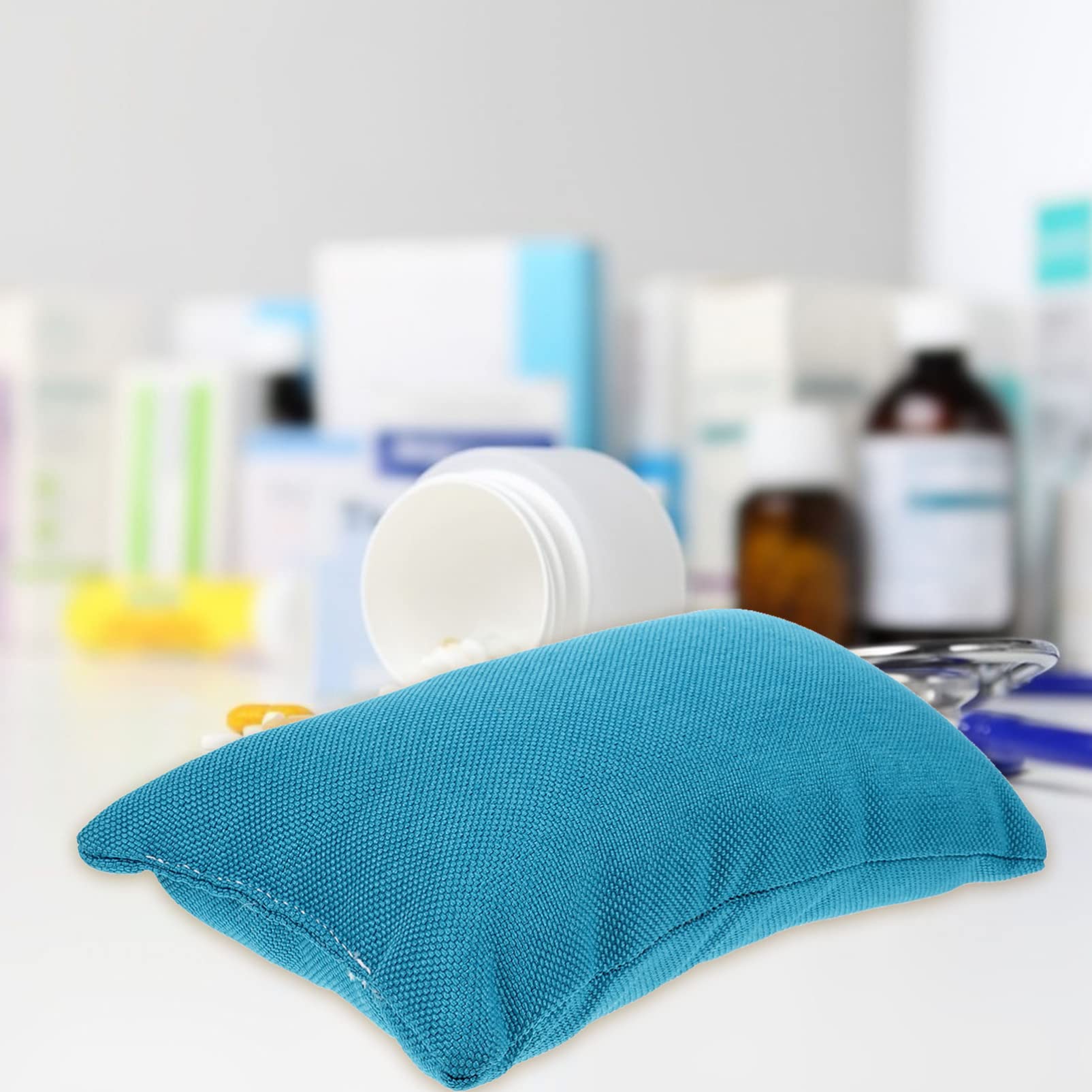 Professional Manicure Tools Set with Soft Wrist Rest Cushion - Chinese Medicine Pulse Diagnosis Pillow - Comfortable Hand Support for Nail Salons & Acupuncture Clinics (Blue) - Perfect for Spa, Home Nail Care & Traditional Chinese Medicine Practice