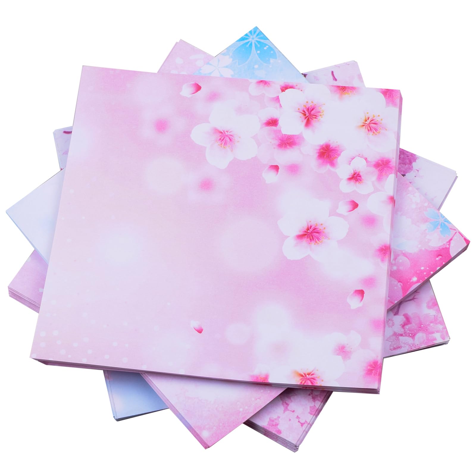 200 Sheets Double-Sided Origami Paper - 5.6 x 5.6 Inch Colorful Flower Pattern Wrapping Paper Kit for DIY Arts & Crafts | Perfect for Gift Wrapping, Scrapbooking, and Japanese Paper Folding Projects