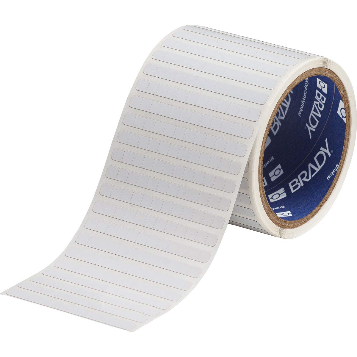 Brady THT-11-727-10 White Thermal Transfer Printer Labels - Durable Printing for Industrial Barcodes, Asset Tags & Warehouse Labeling