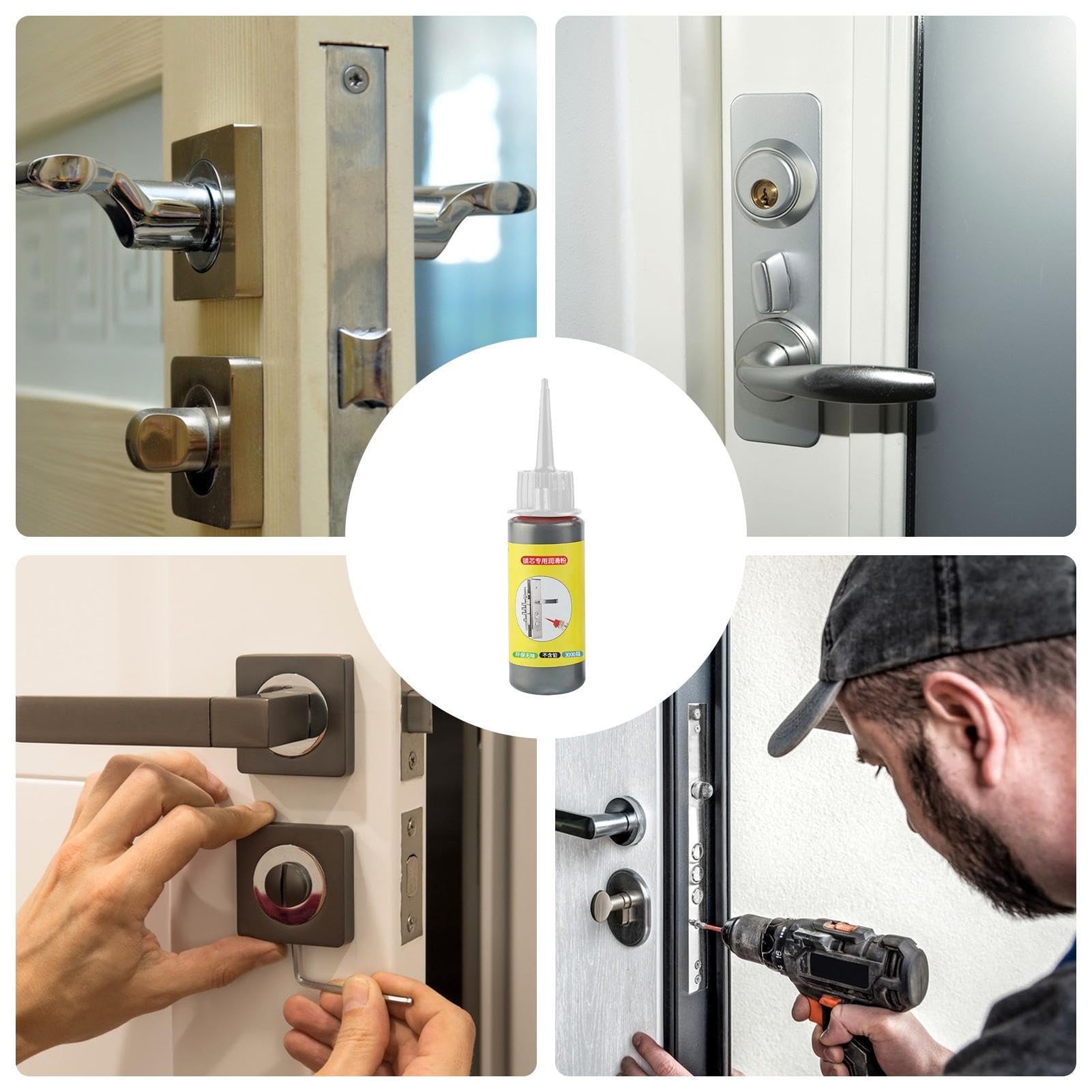 **Graphite Lubricant Powder for Locks & Keys – 60ml | High-Performance Dry Lubricant for Door, Window & Lock Cylinders | Prevents Wear & Extends Lifespan | Ideal for Home, Office & Automotive Use**