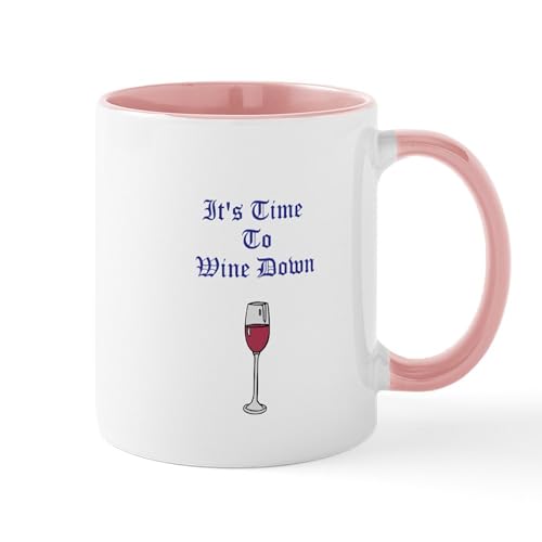White/Pink Inside - Wine Down Mug