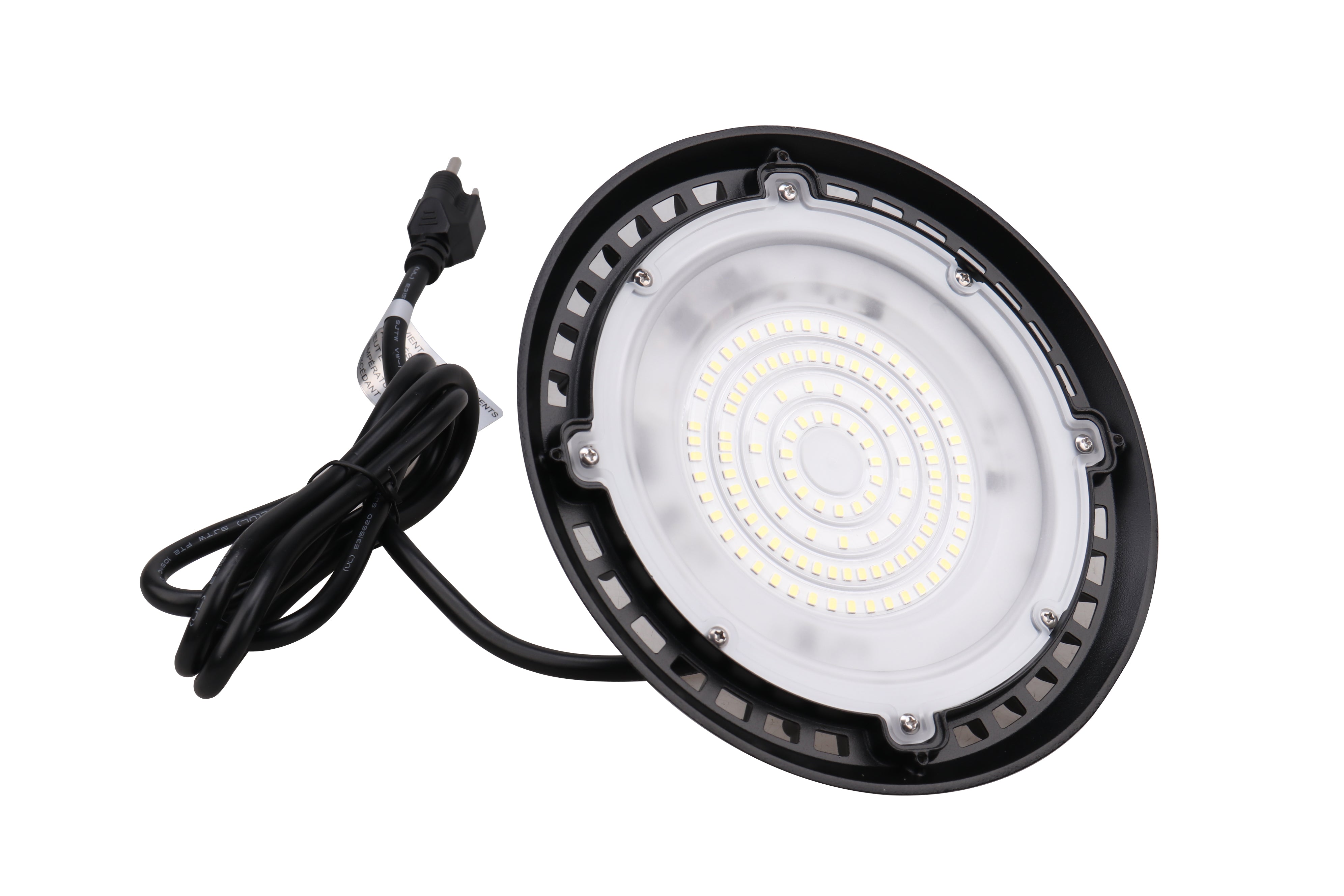 80W LED High Bay Light 4 Pack - 8,800 Lumens Slim UFO Fixture with Hook Mount, UL Listed - Perfect for Warehouses, Garages & Industrial Spaces