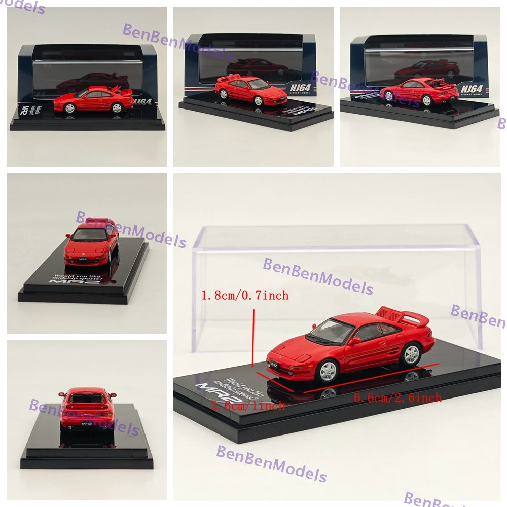 1/64 Scale Toyota MR2 (SW20) GT-S 1993 Diecast Model Car - Limited Edition Collectible for Car Enthusiasts & Hobbyists - Perfect for Display, Gifts, and Model Car Collections