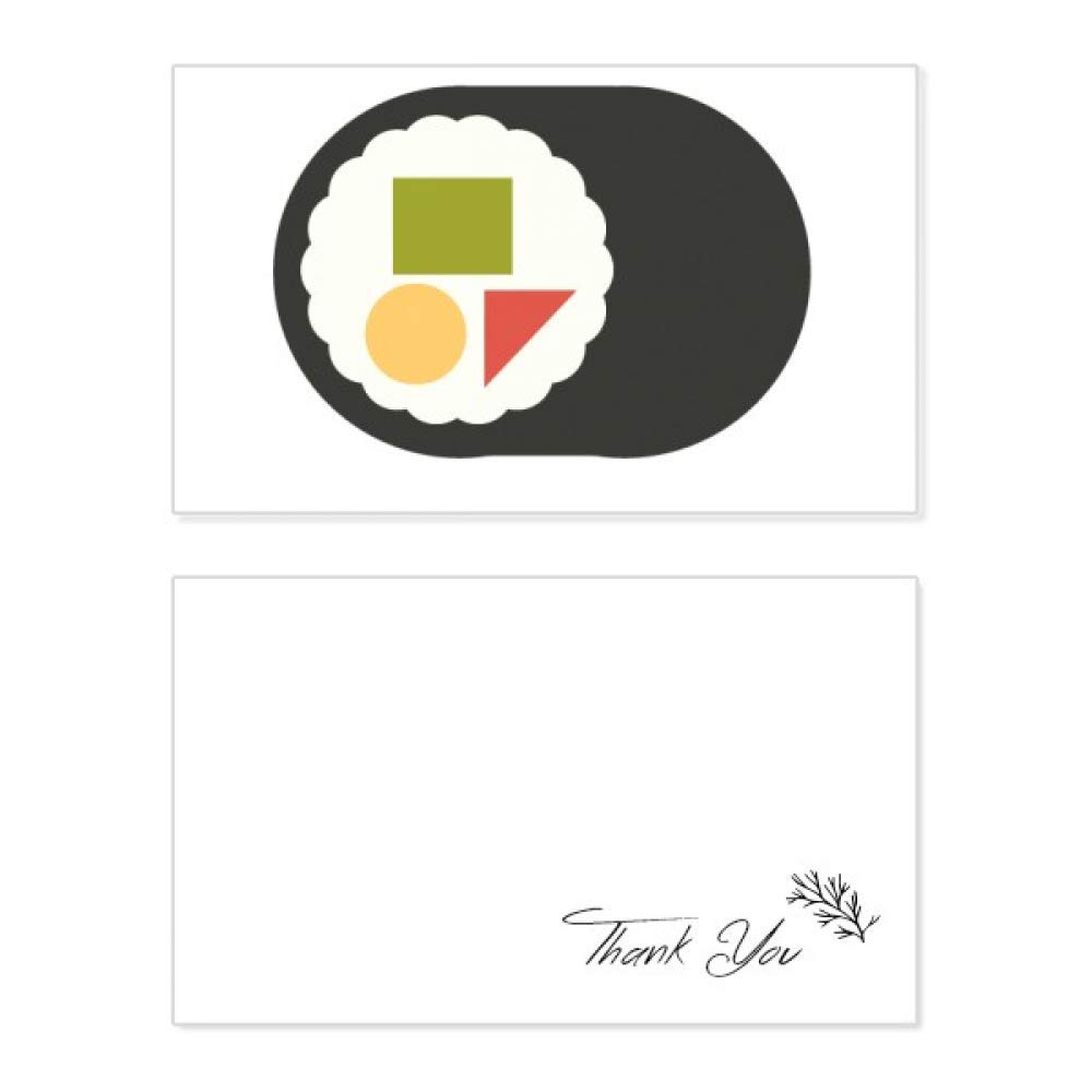 Traditional Japanese Maki Sushi Thank You Card - Birthday, Wedding, Appreciation Greeting Cards - Perfect for Sushi Lovers, Japanese Culture Enthusiasts & Special Occasions