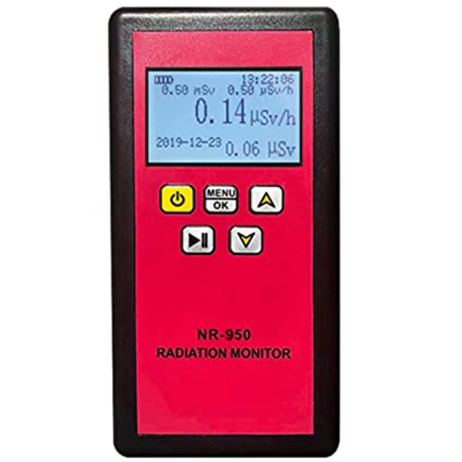 Portable Digital Geiger Counter - Nuclear Radiation Detector for Beta, Gamma & X-Ray | High Sensitivity NR-950 Meter with Alarm | Ideal for Home Safety, Marble Testing & Emergency Preparedness