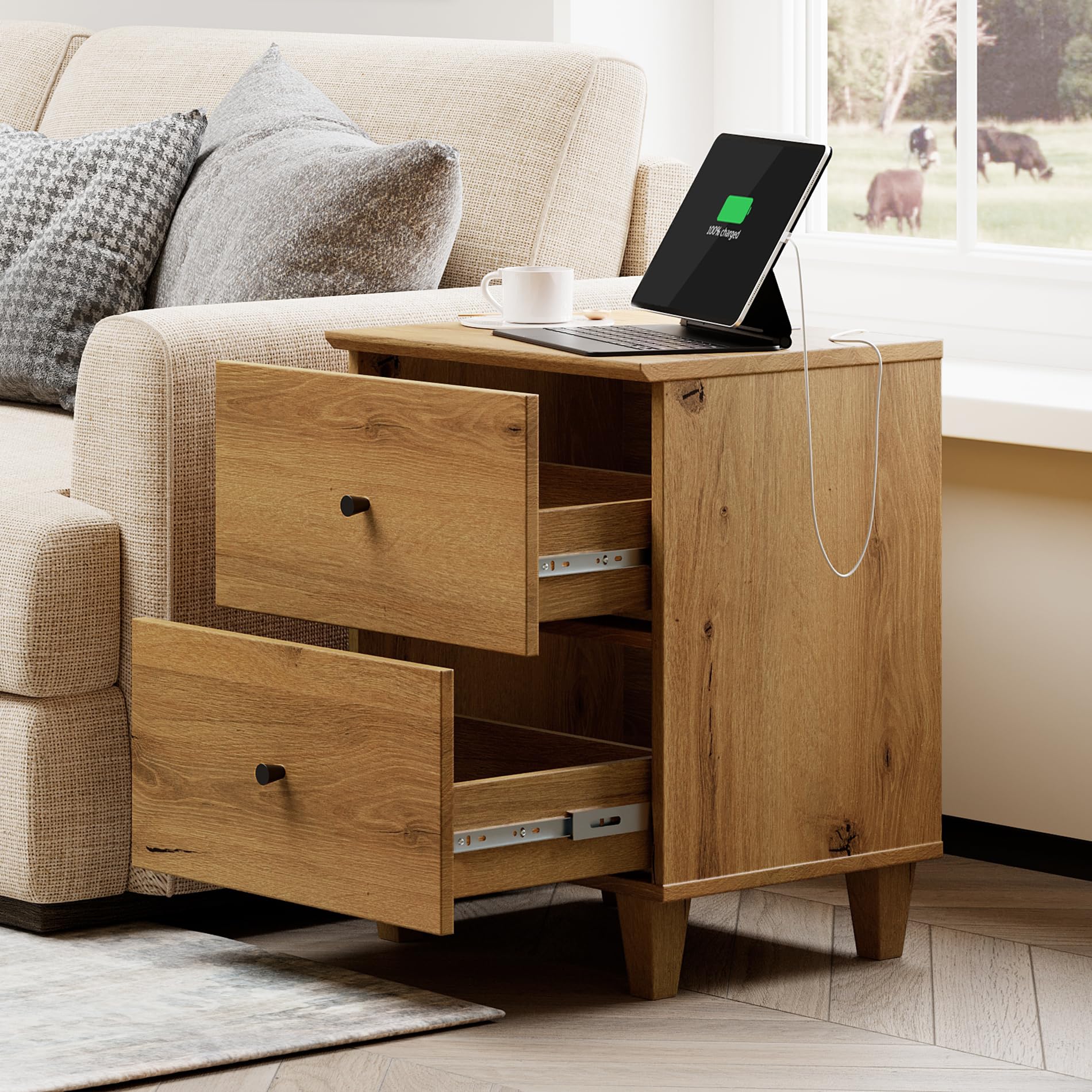WAMPAT 4-Piece Dresser and Nightstand Set - 94.4