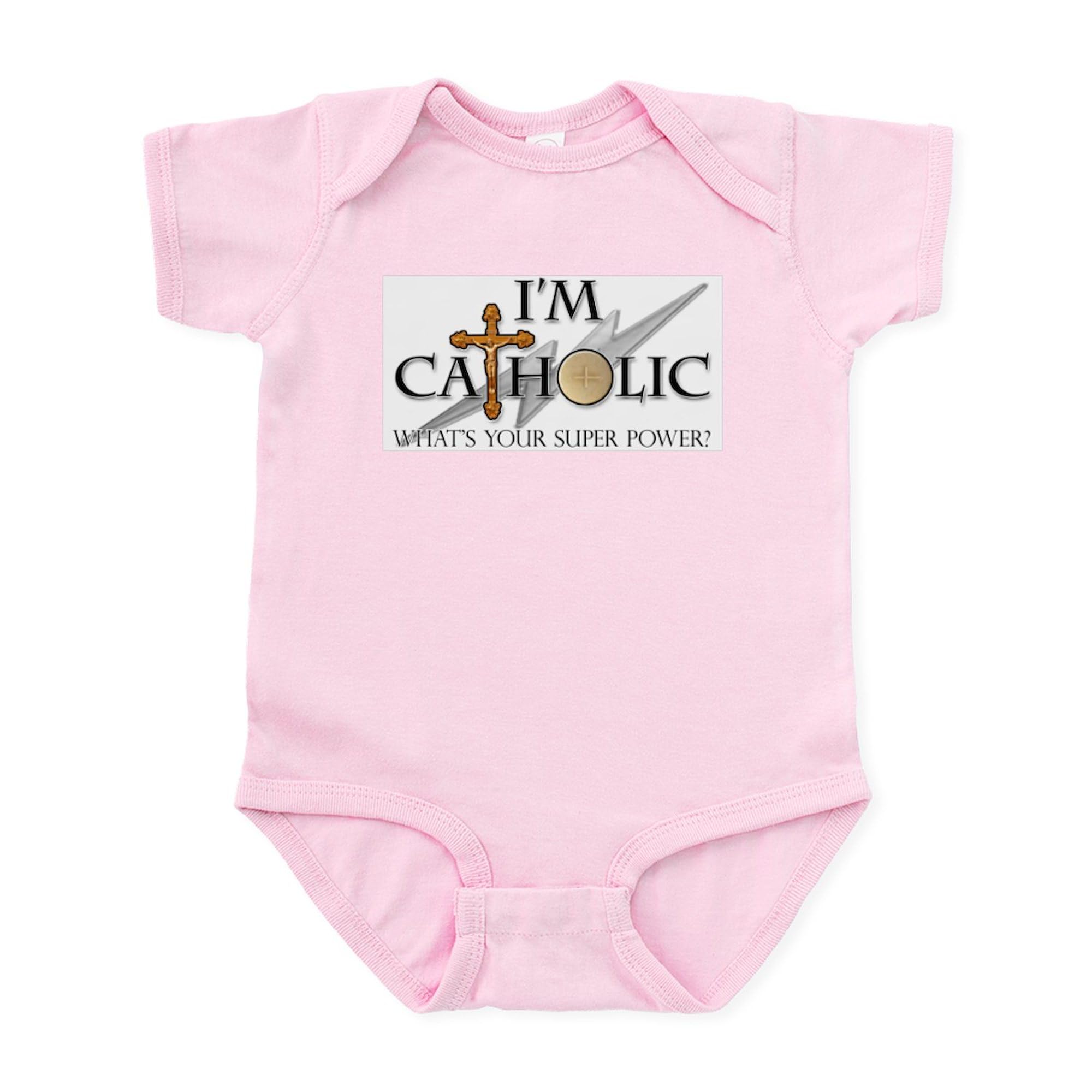 Catholic Baby Bodysuit - Cute Infant Romper for Baptism & Church | Soft Cotton Onesie for Newborns & Toddlers