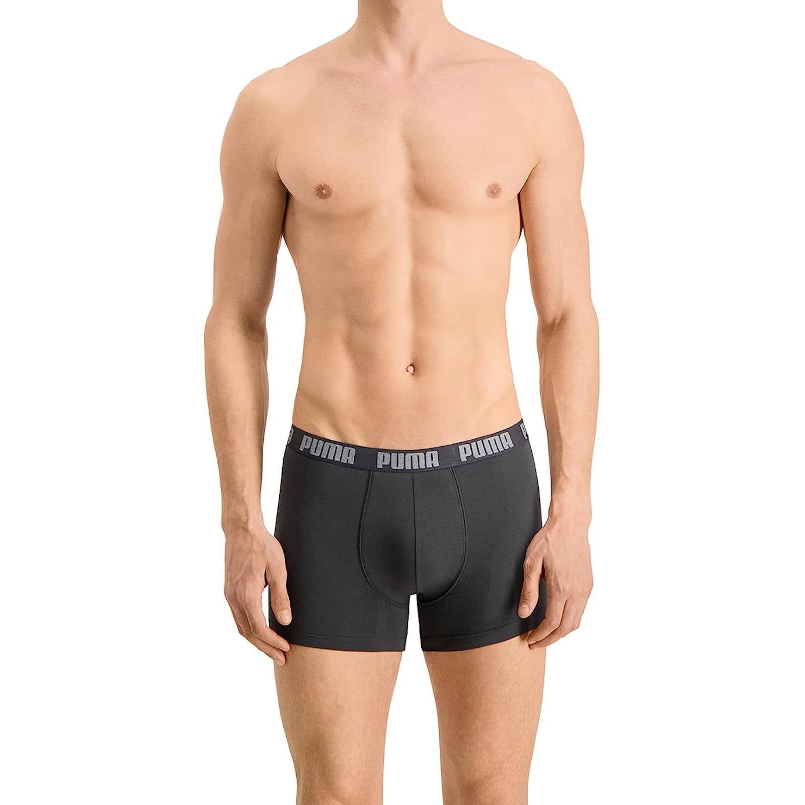 PUMA Men's Comfortable Cotton Boxer Briefs (3-Pack) - Soft Breathable Underwear for Everyday Wear, Workout & Lounge