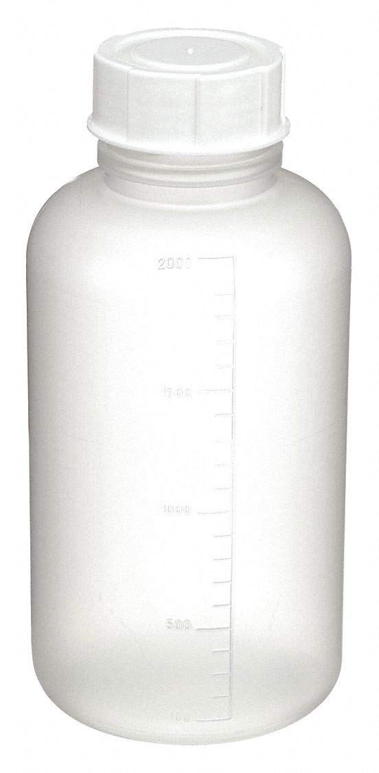 2000ml Wide Mouth Water Bottle - BPA Free, Leak Proof, Durable for Gym, Hiking & Outdoor Activities