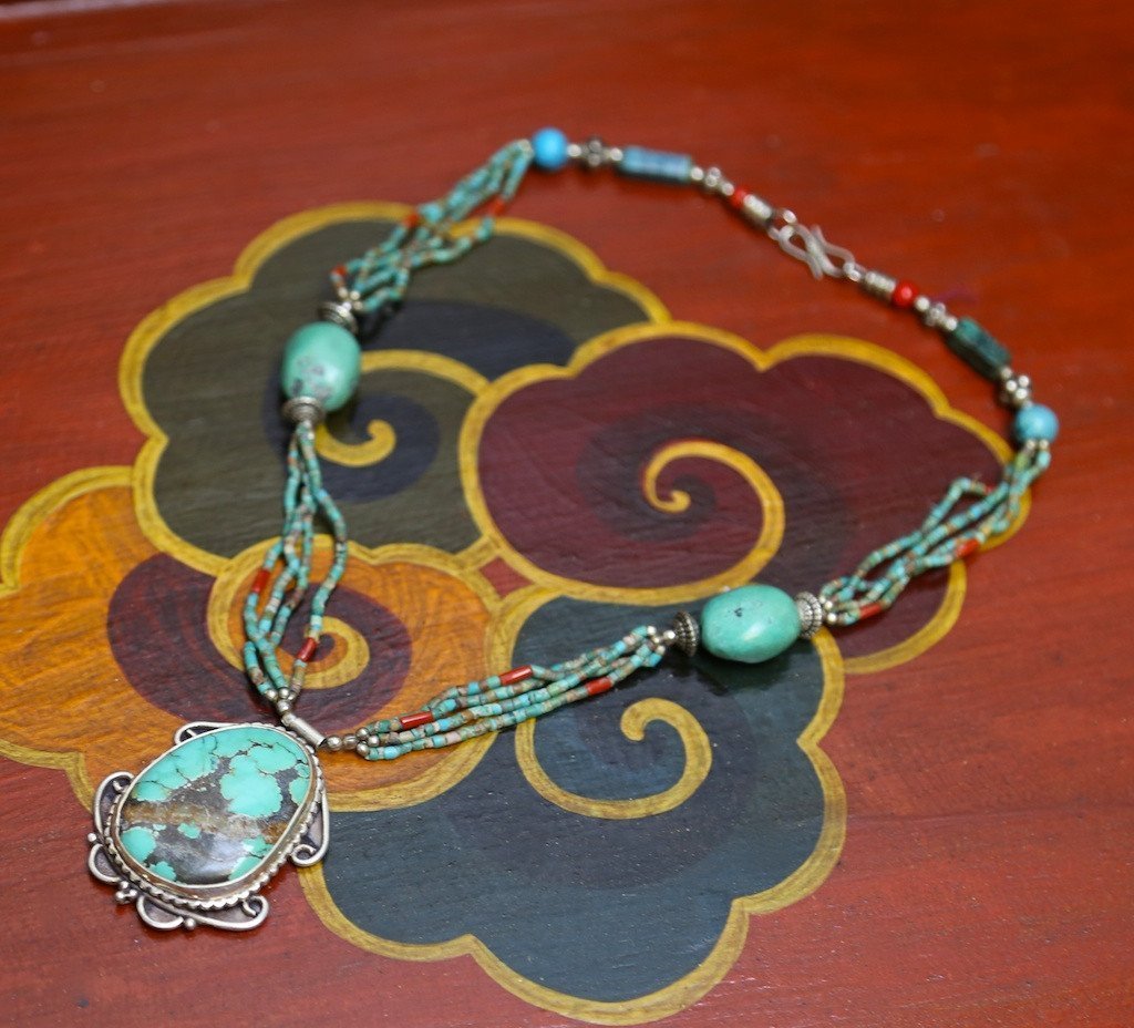 Exquisite Handmade Karma Dolma Necklace - Tibetan Buddhist Inspired Jewelry for Meditation & Spiritual Protection | Perfect for Yoga, Mindfulness & Gift Giving